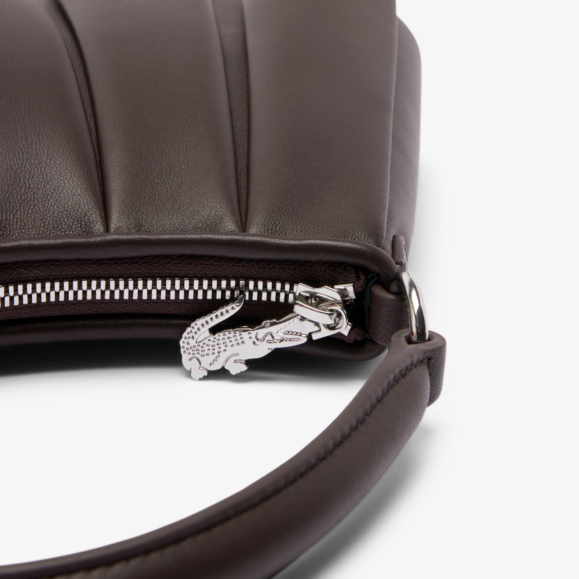 Large Lenglen Leather Bag - COFFEE BEAN