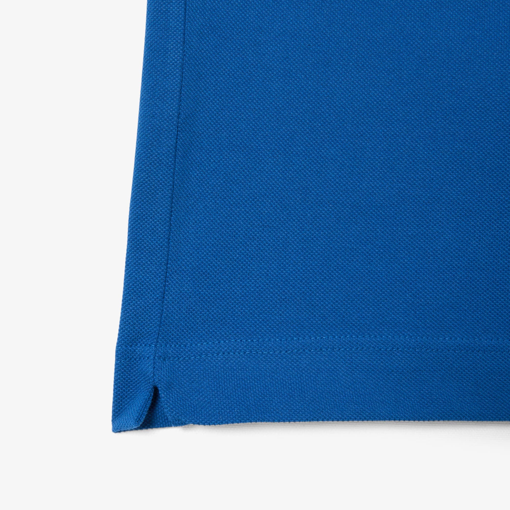 Men's Classic Fit Petit Piqué Badge Polo - Blue