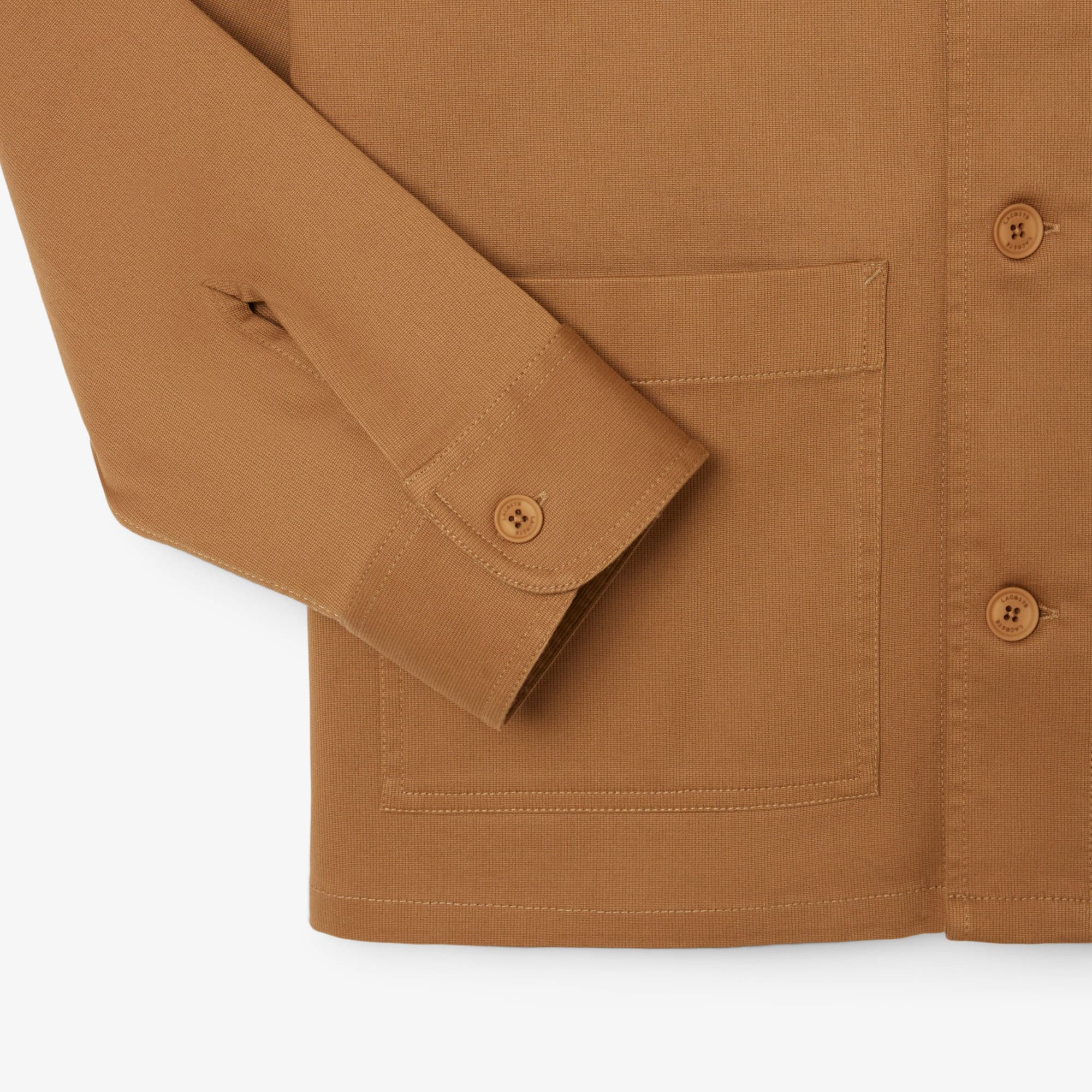 Men's Cotton Overshirt Jacket - Brown