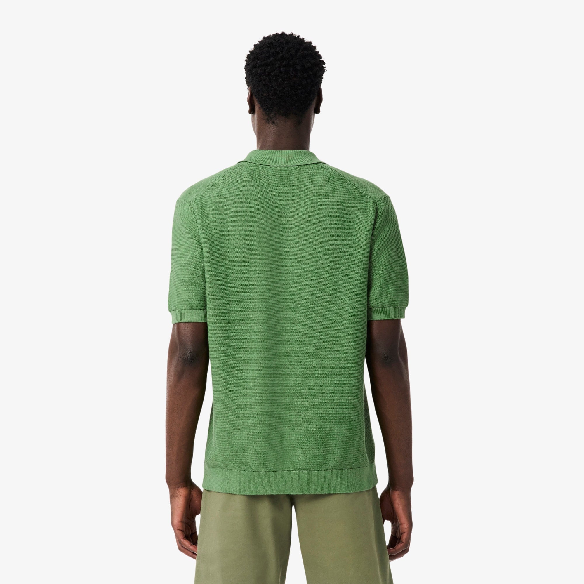 Classic Fit Knitted Polo - Green