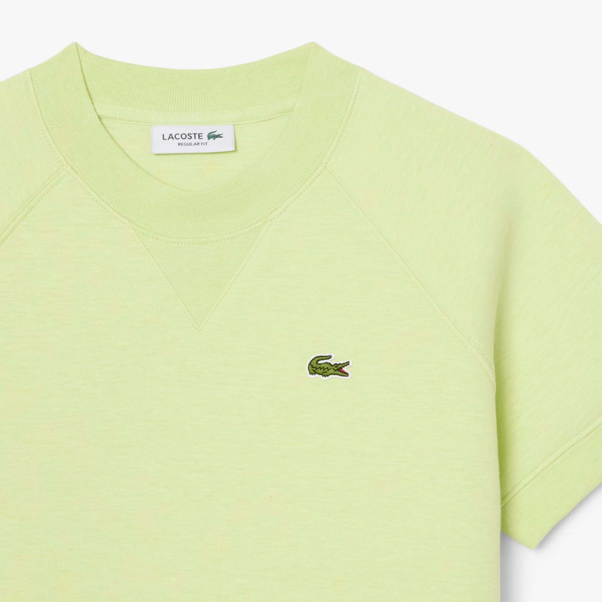 Regular Fit Short Sleeved Sweatshirt - Vert Clair