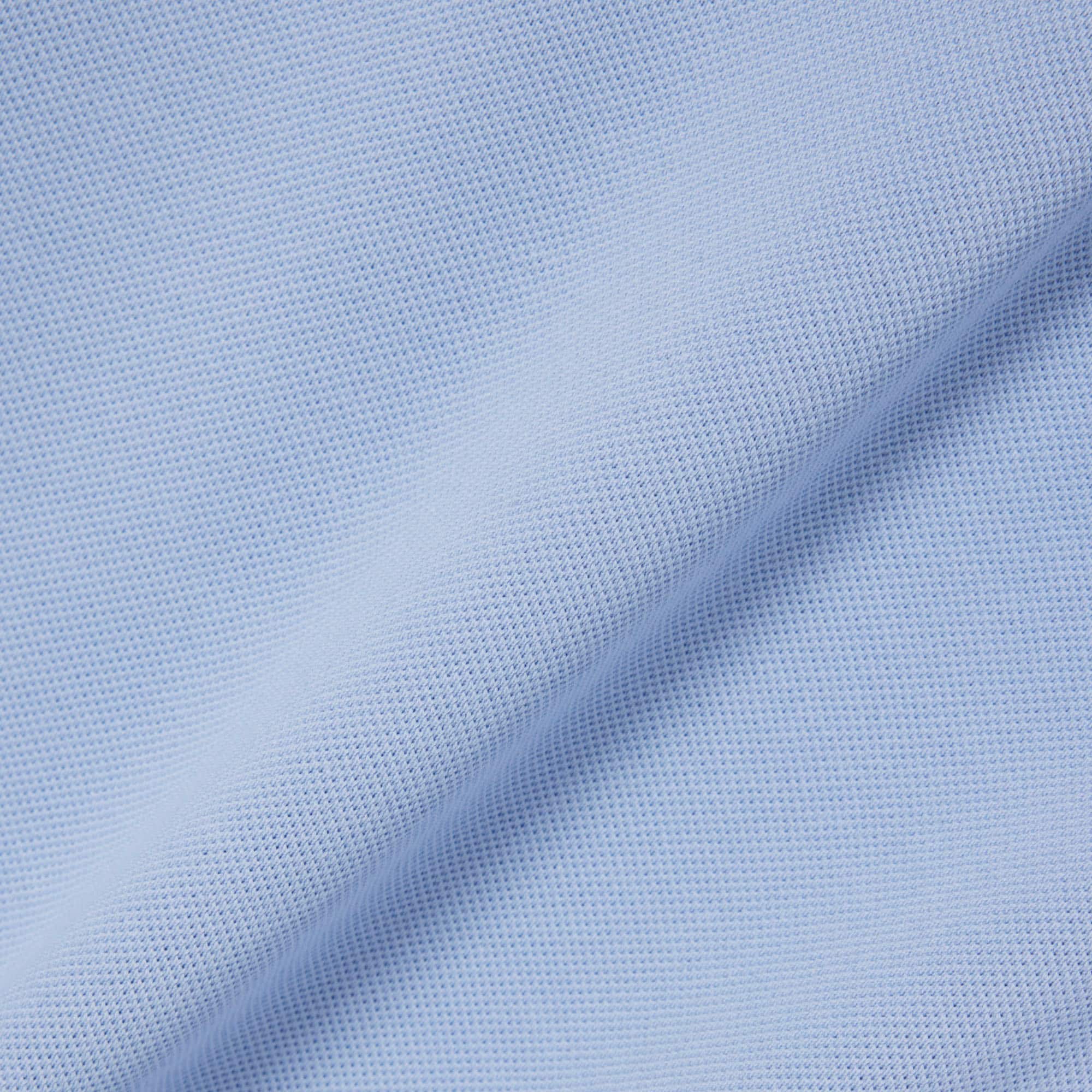 Made In France Classic Fit Badge Polo - Light Blue