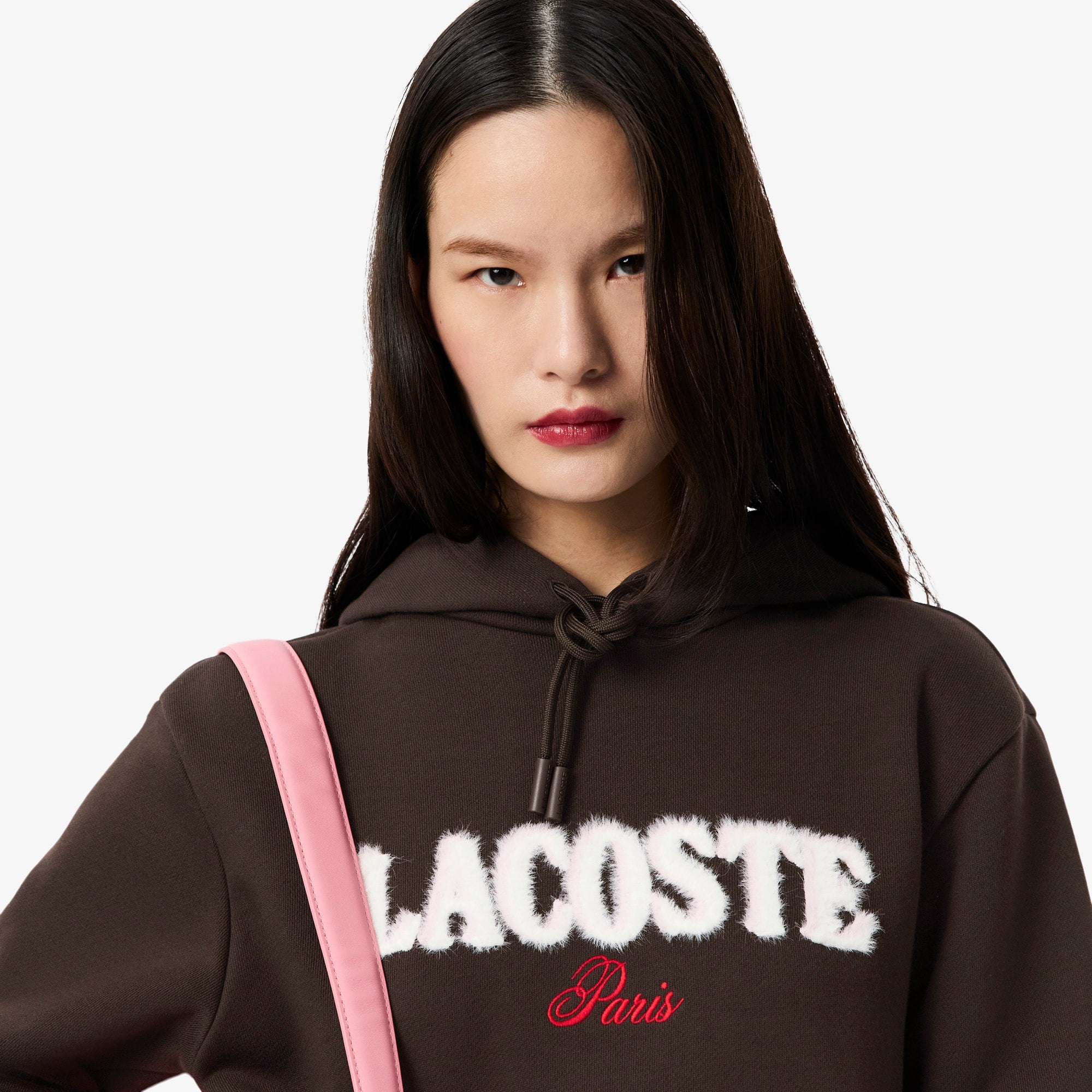 Women's Fleece Logo Hoodie - Brown