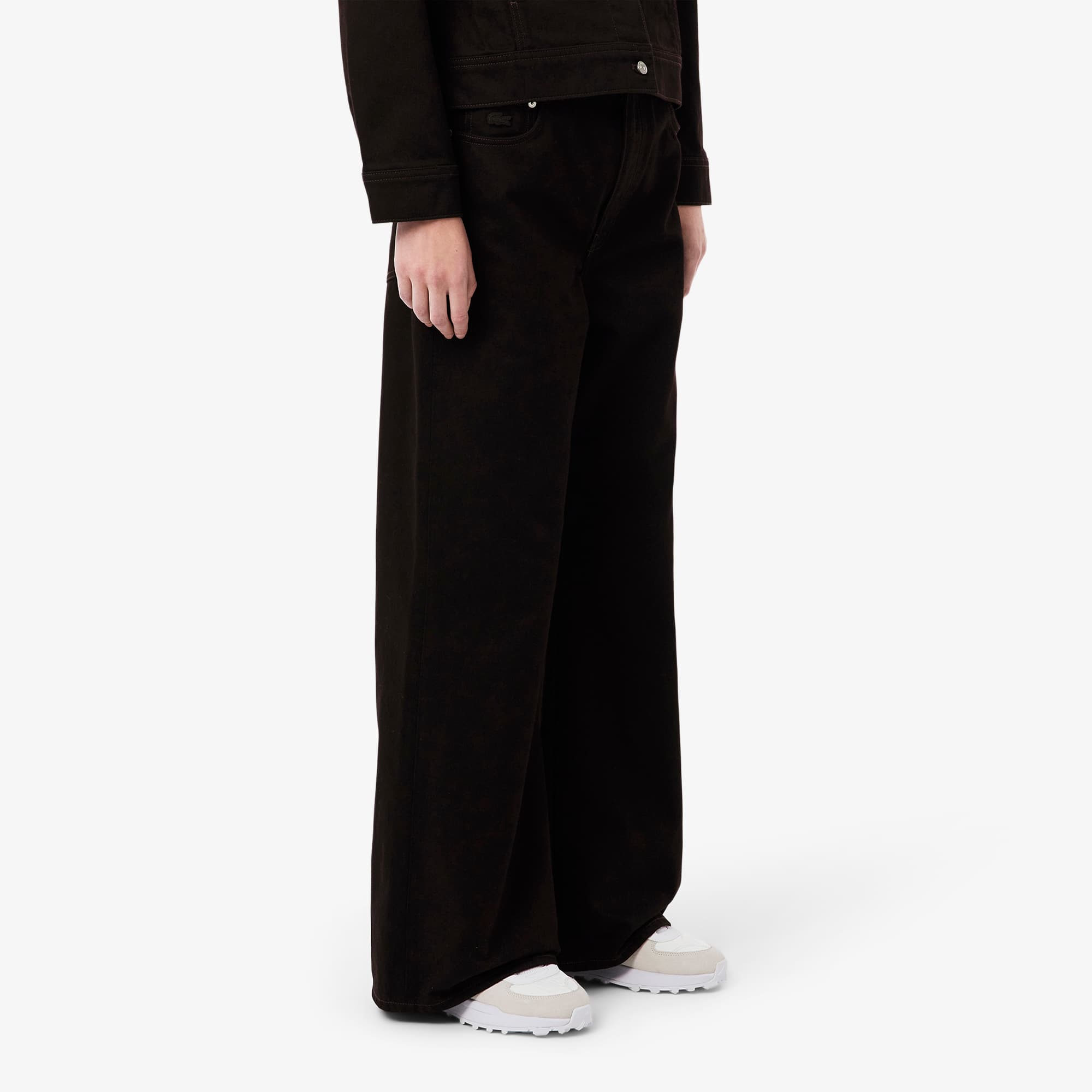 Wide Fit 5 Pocket Jeans - Brown