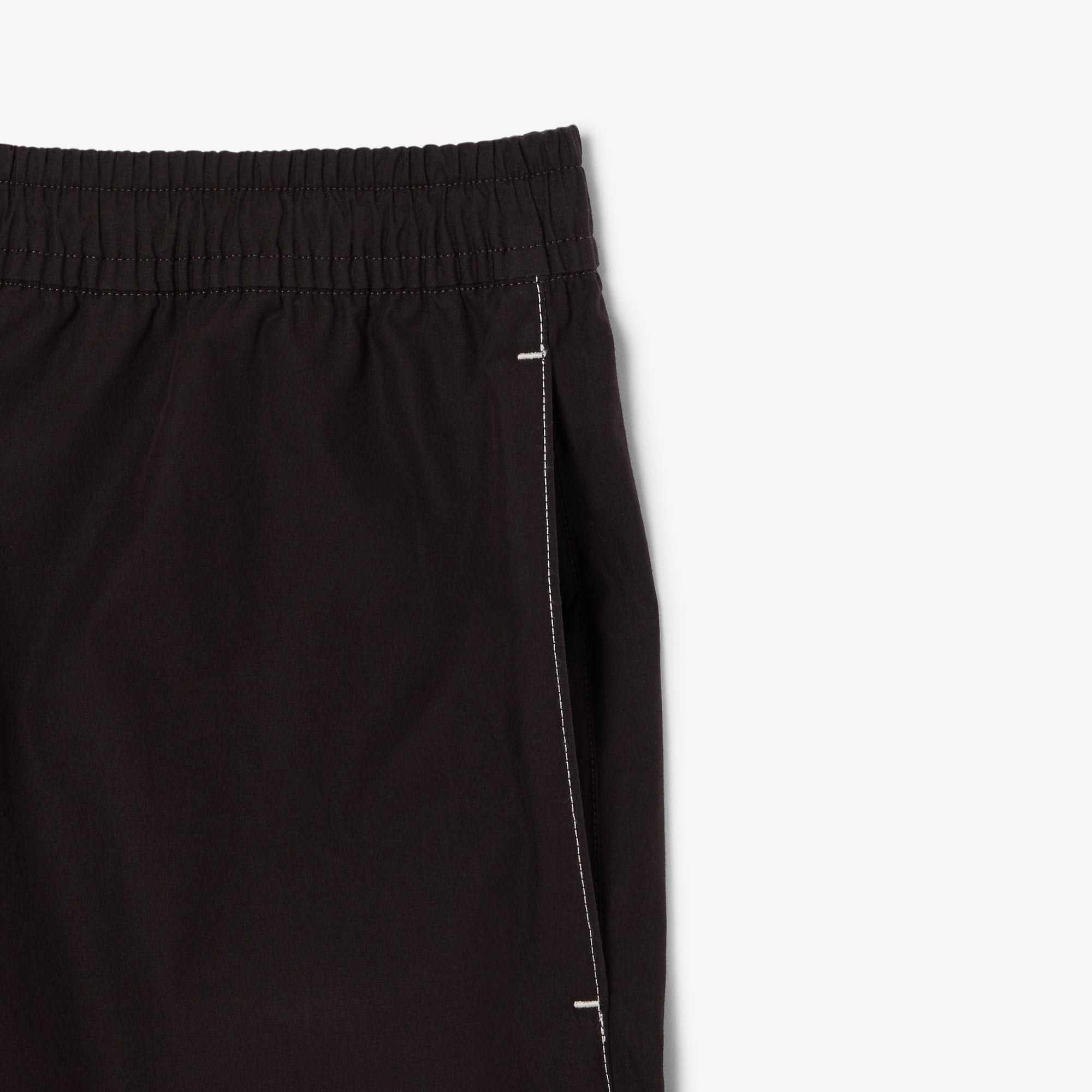 Relaxed Fit Poplin Shorts - Brown