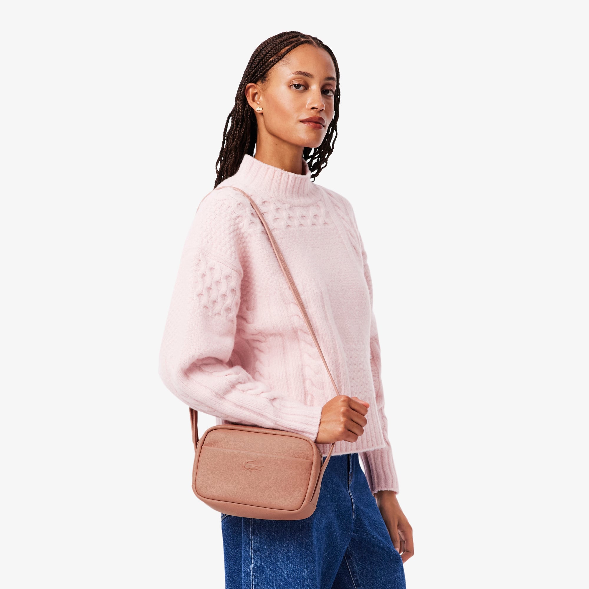 City Court Grain Leather Shoulder Bag - TULLE