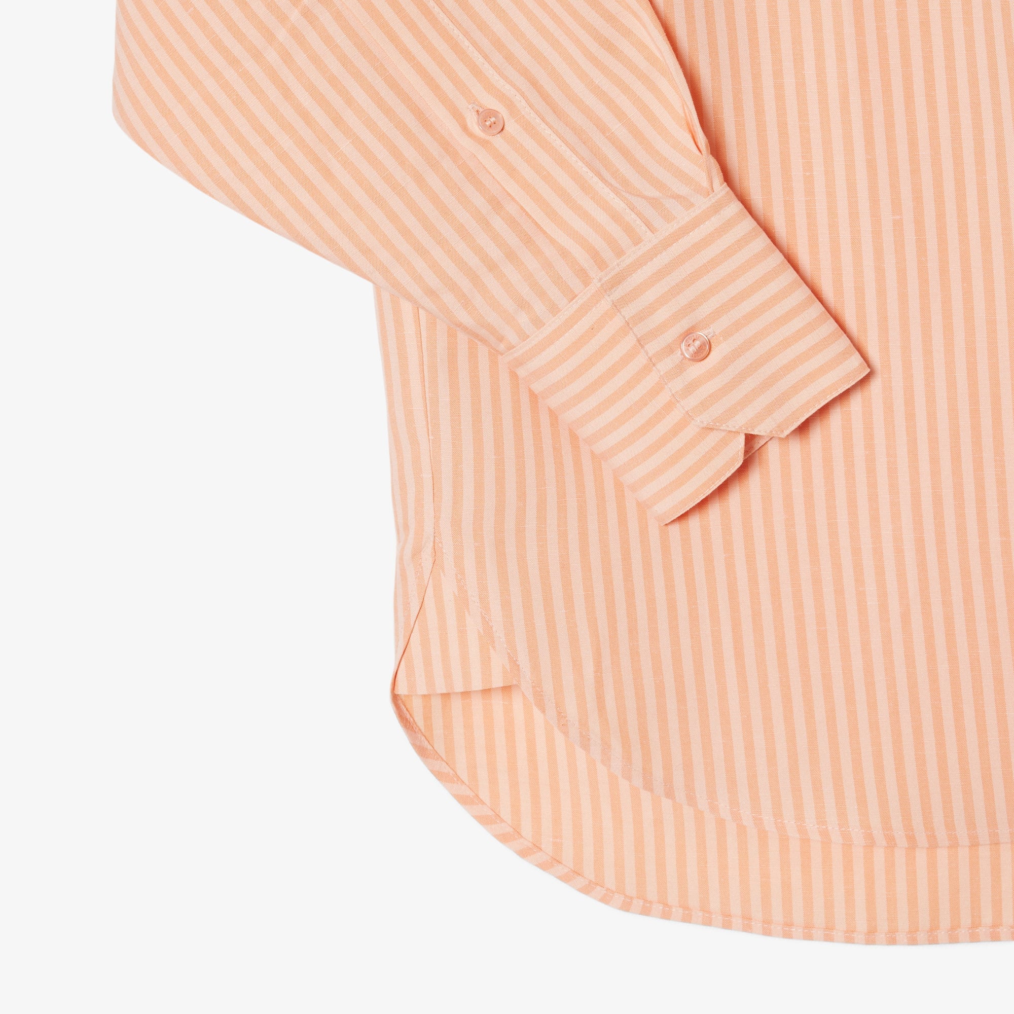 Oversized Linen Blend Shirt - Rose / Orange