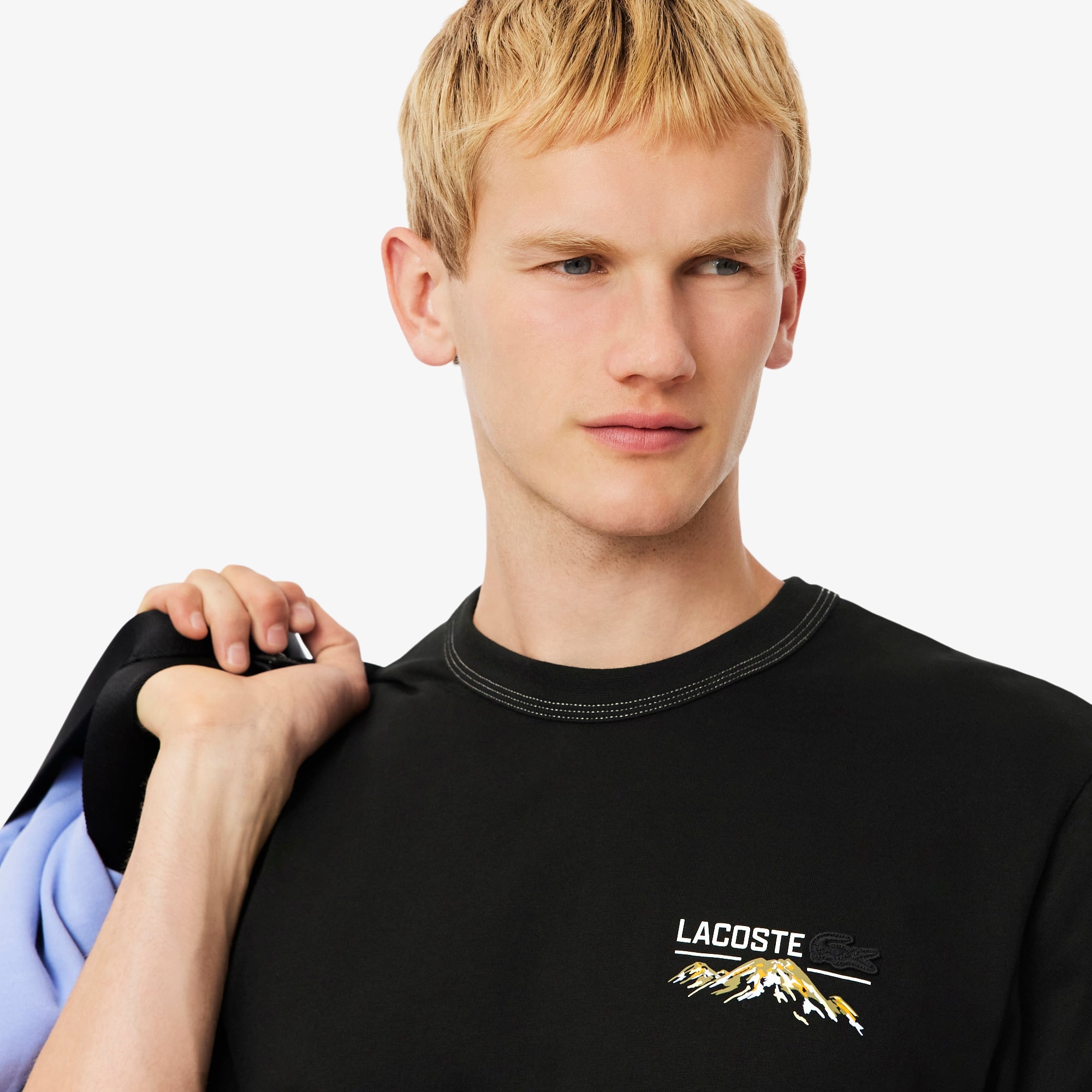 Men's Multi Print Jersey T-Shirt - Black