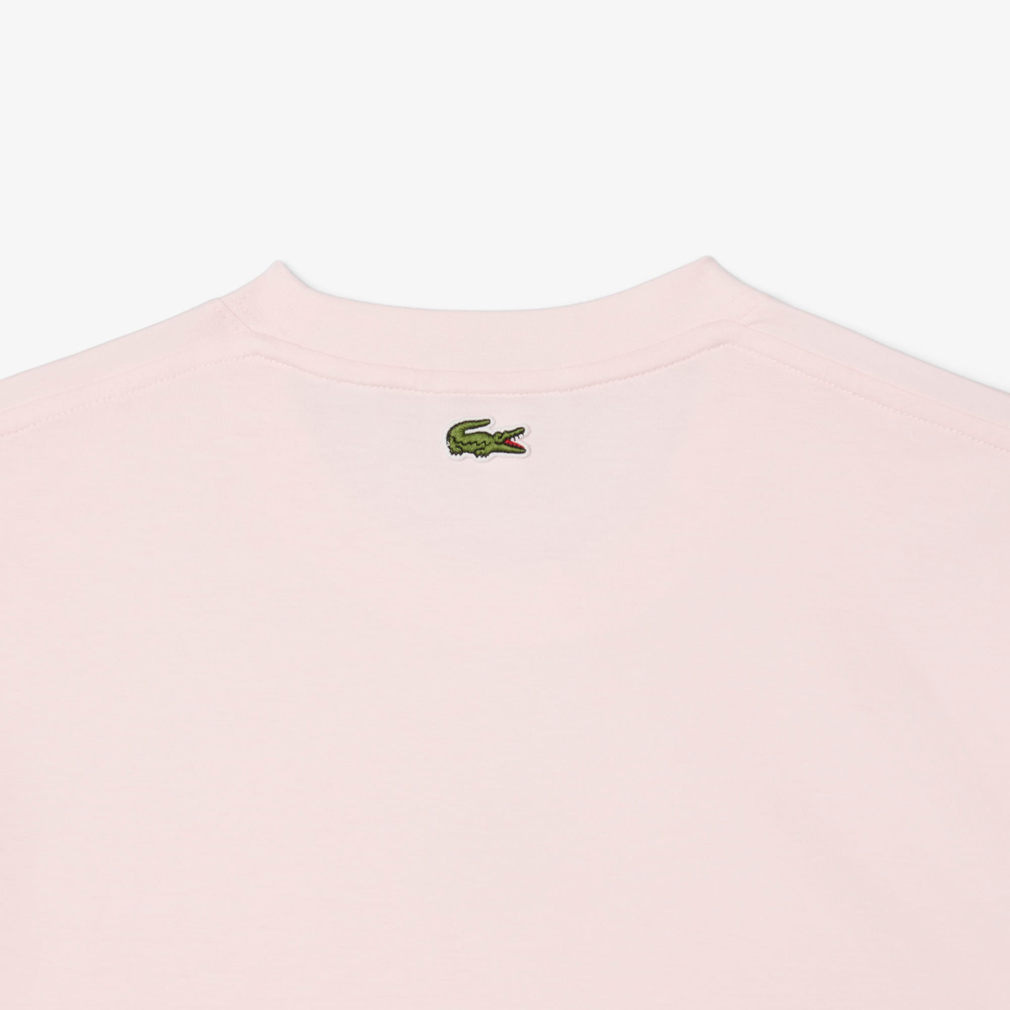 Unisex Signature Print Cotton T-Shirt - Light Pink