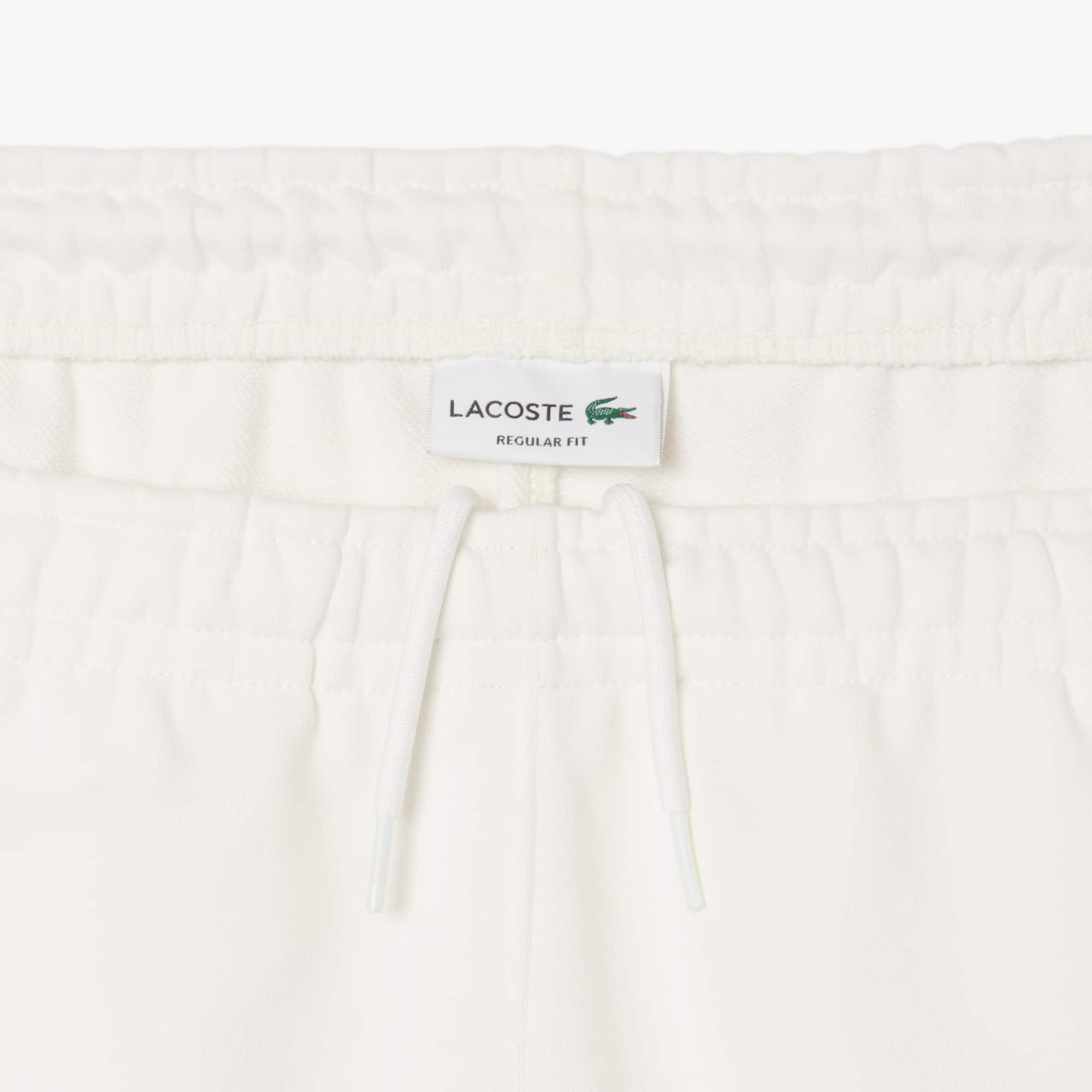 Men's Colorblock Fleece Shorts - White / Khaki Green / Purple
