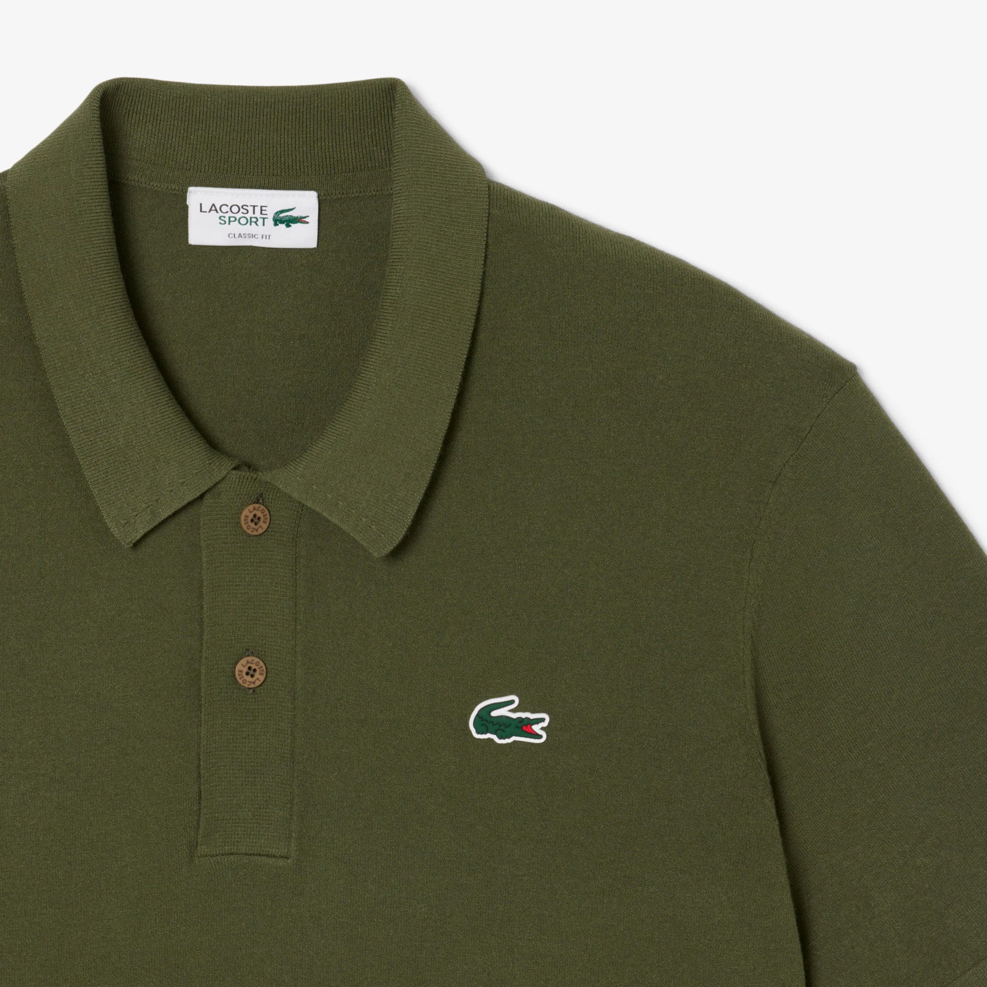 Men's Short Sleeve Polo Collar Golf Sweater - Khaki Green