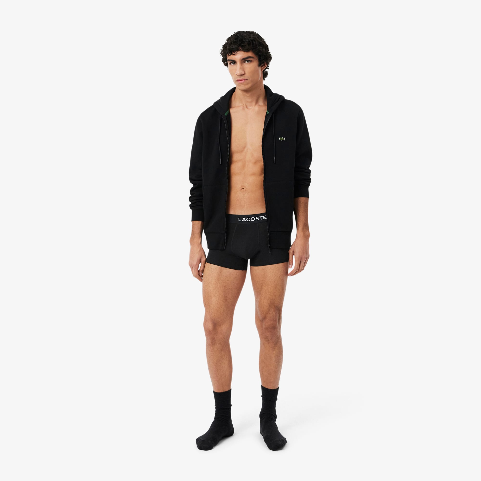 Men's Cotton Jersey Trunks 5-Pack - Black