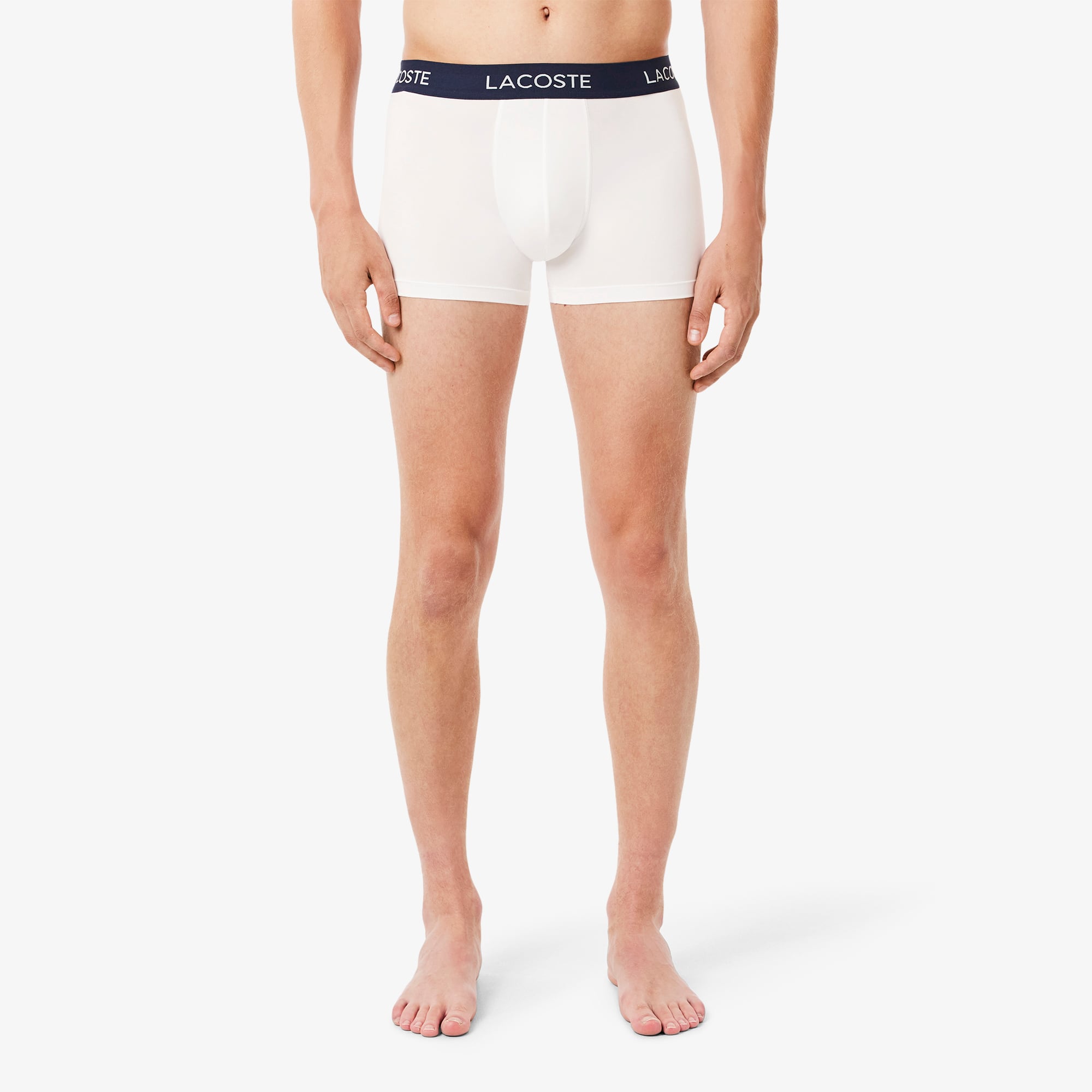 Men's 3-Pack Microfiber Trunks - Navy Blue / White / Red