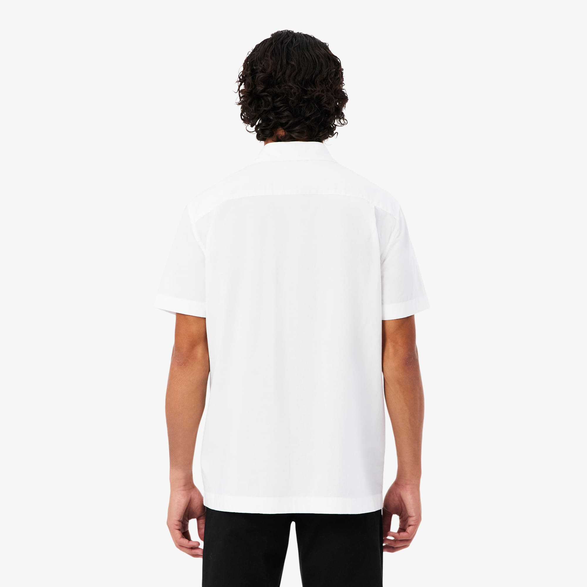 Regular Fit Short Sleeved Poplin Shirt - White