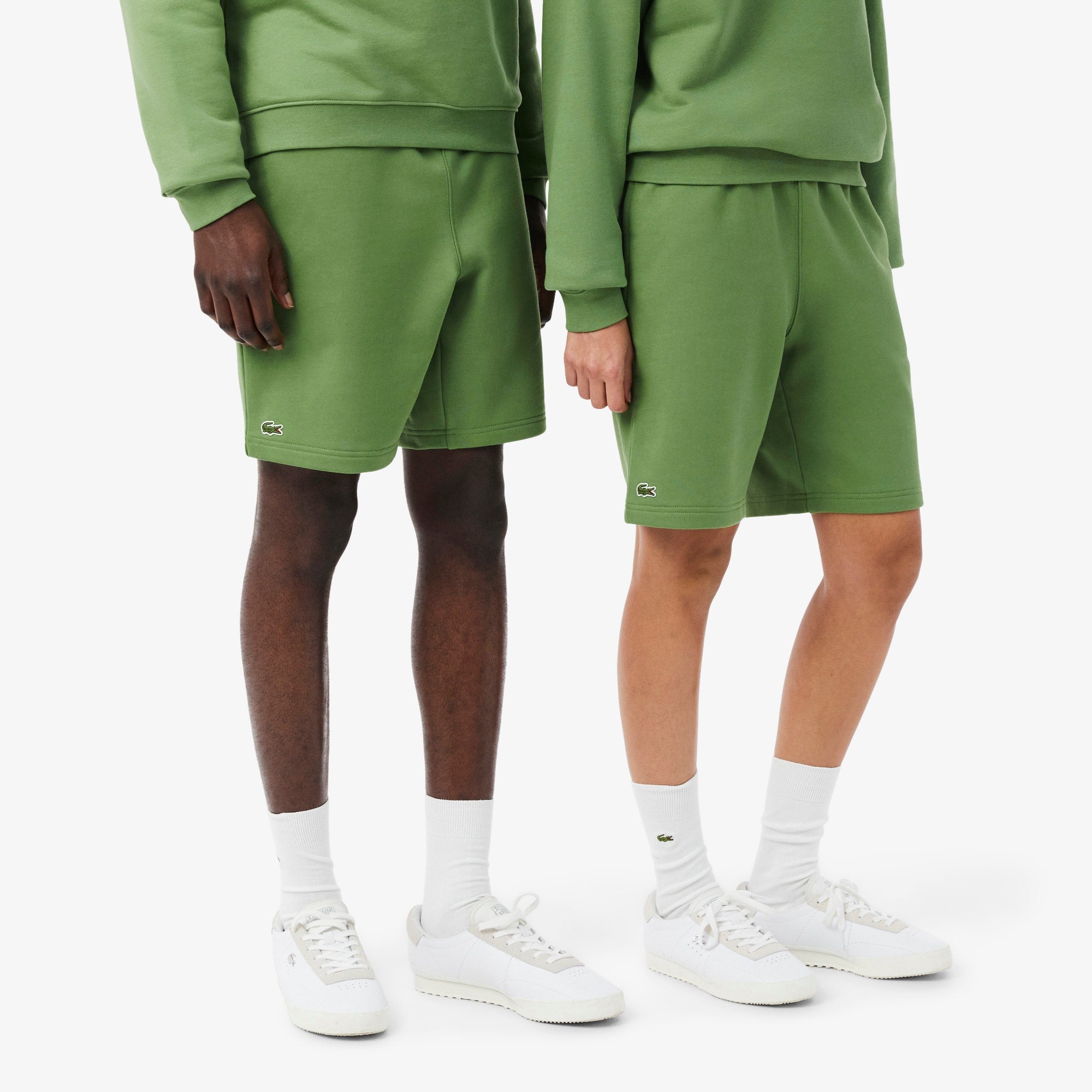 Regular Fit Fleece Shorts - Green