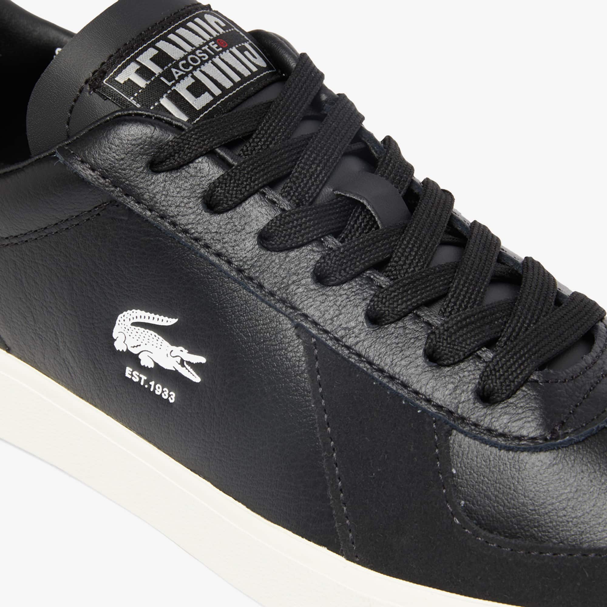 Men's Baseshot Pro Leather Sneakers - BLACK/OFFWHITE