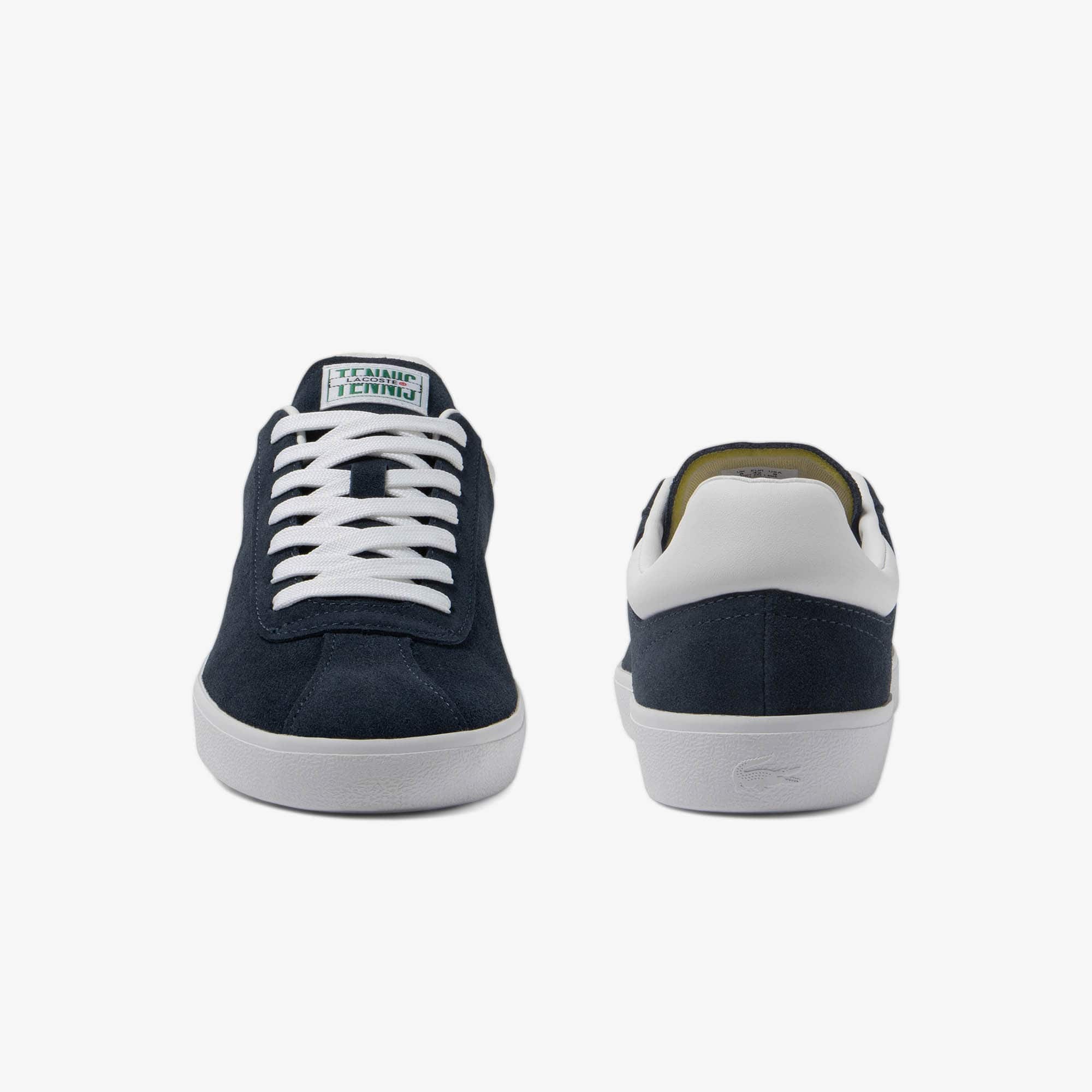 Men's Baseshot Leather Sneakers - NVY/WHT