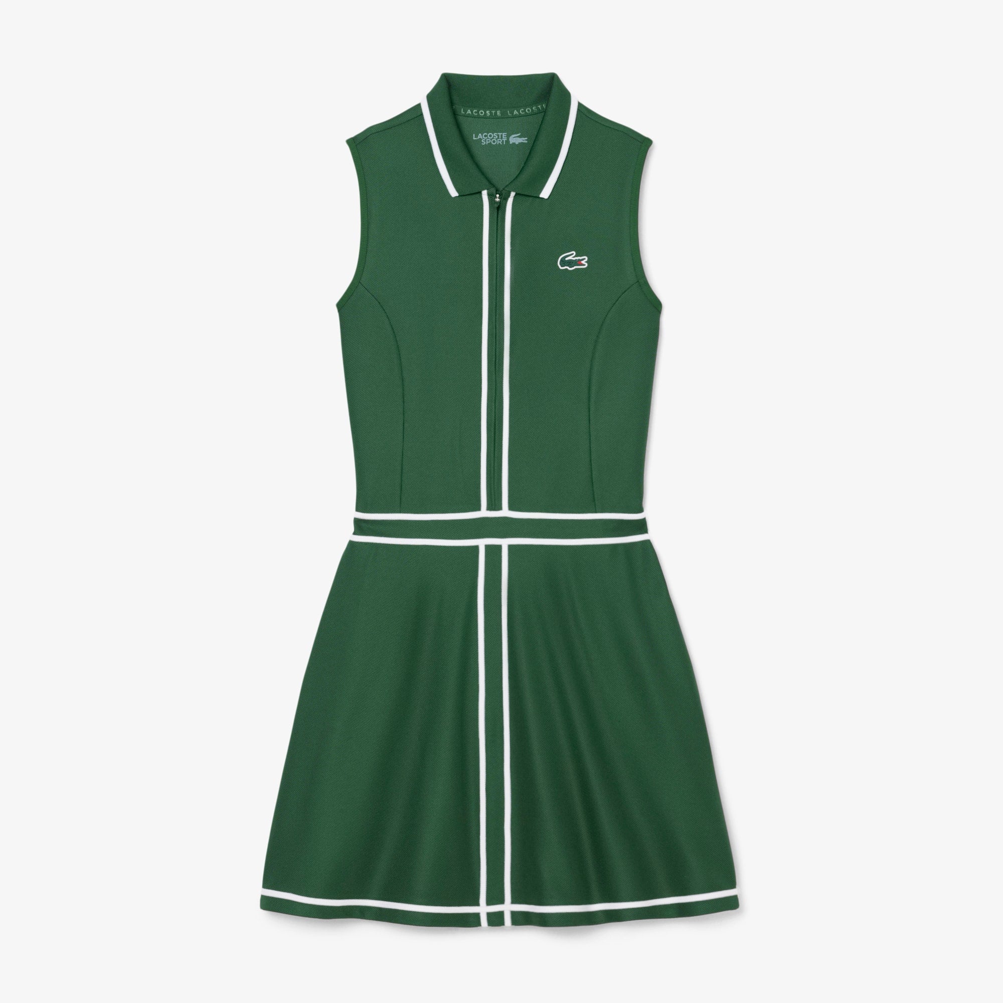 Women's Ultra Dry Heritage Trim Golf Dress - Green / White / Green