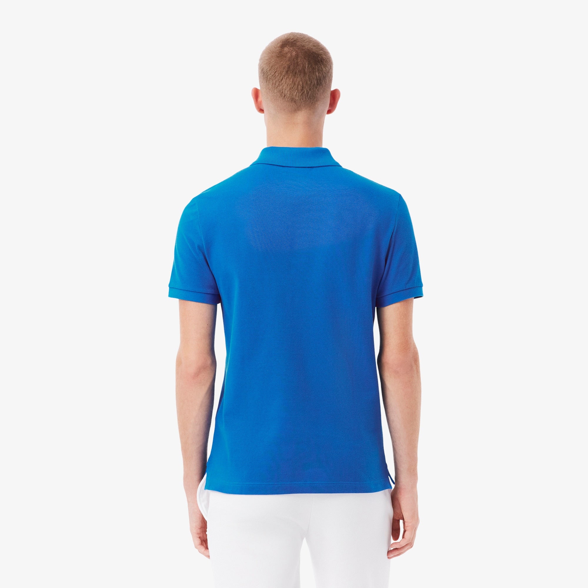 Men's Slim Fit Piqué Polo - Blue