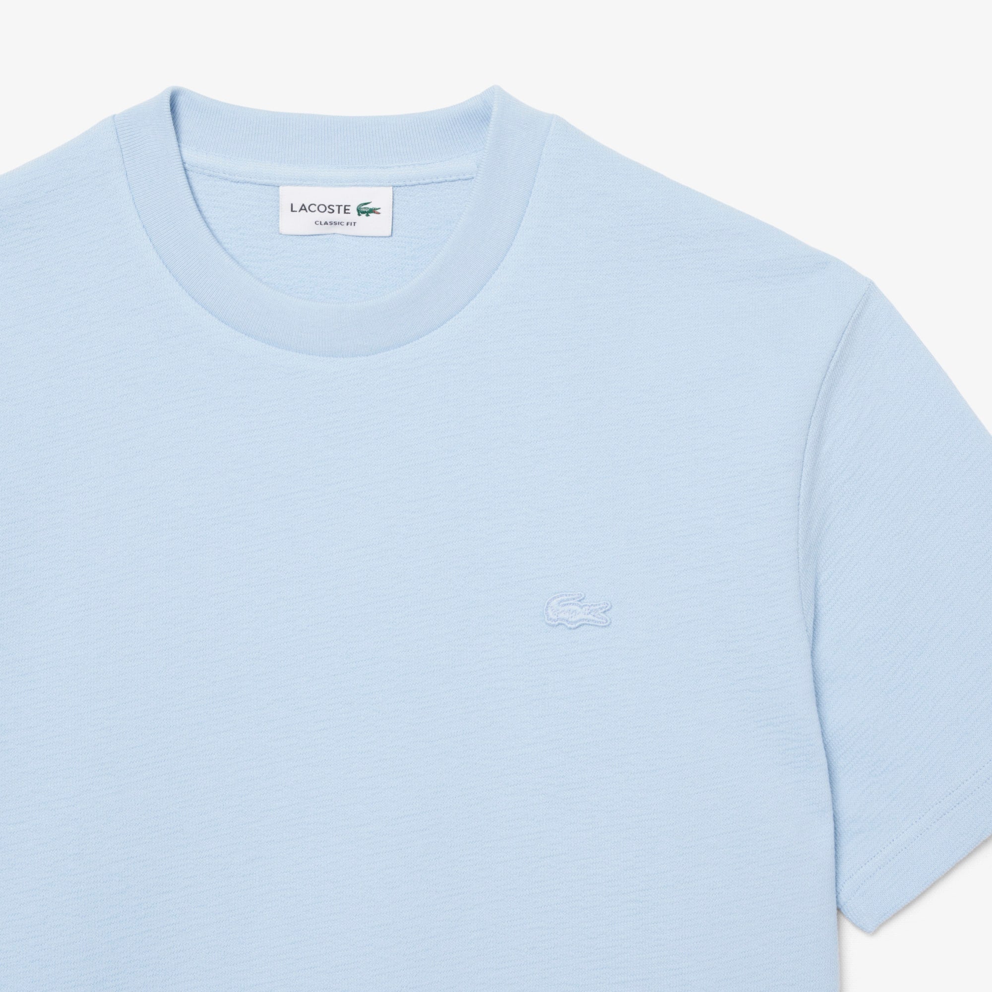 Textured Jersey T-Shirt - Light Blue