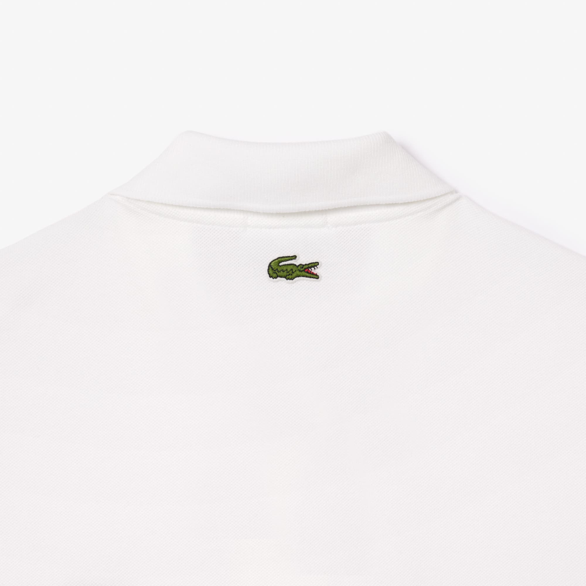 Unisex Loose Fit Piqué Polo - White
