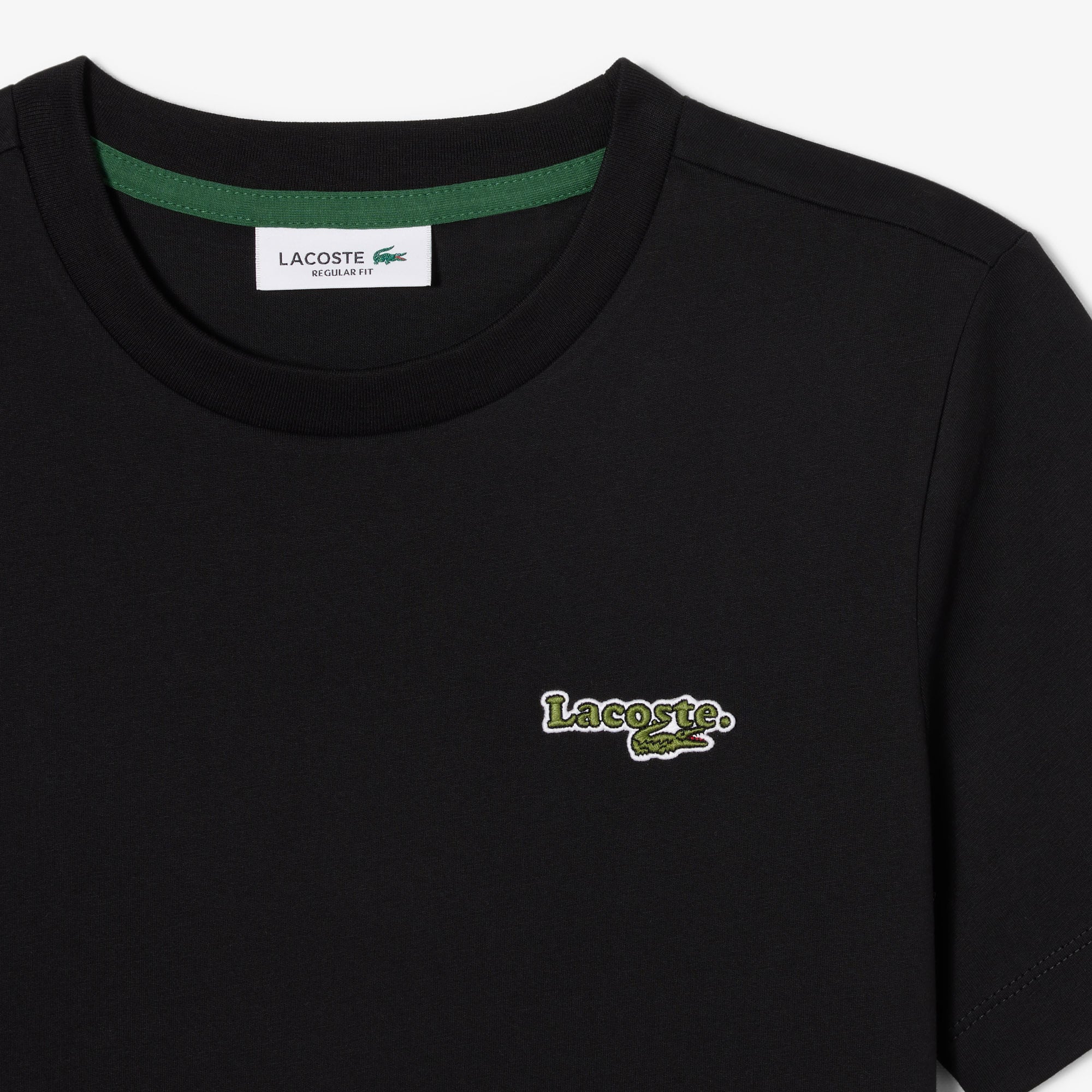 Cotton Badge T-Shirt - Black