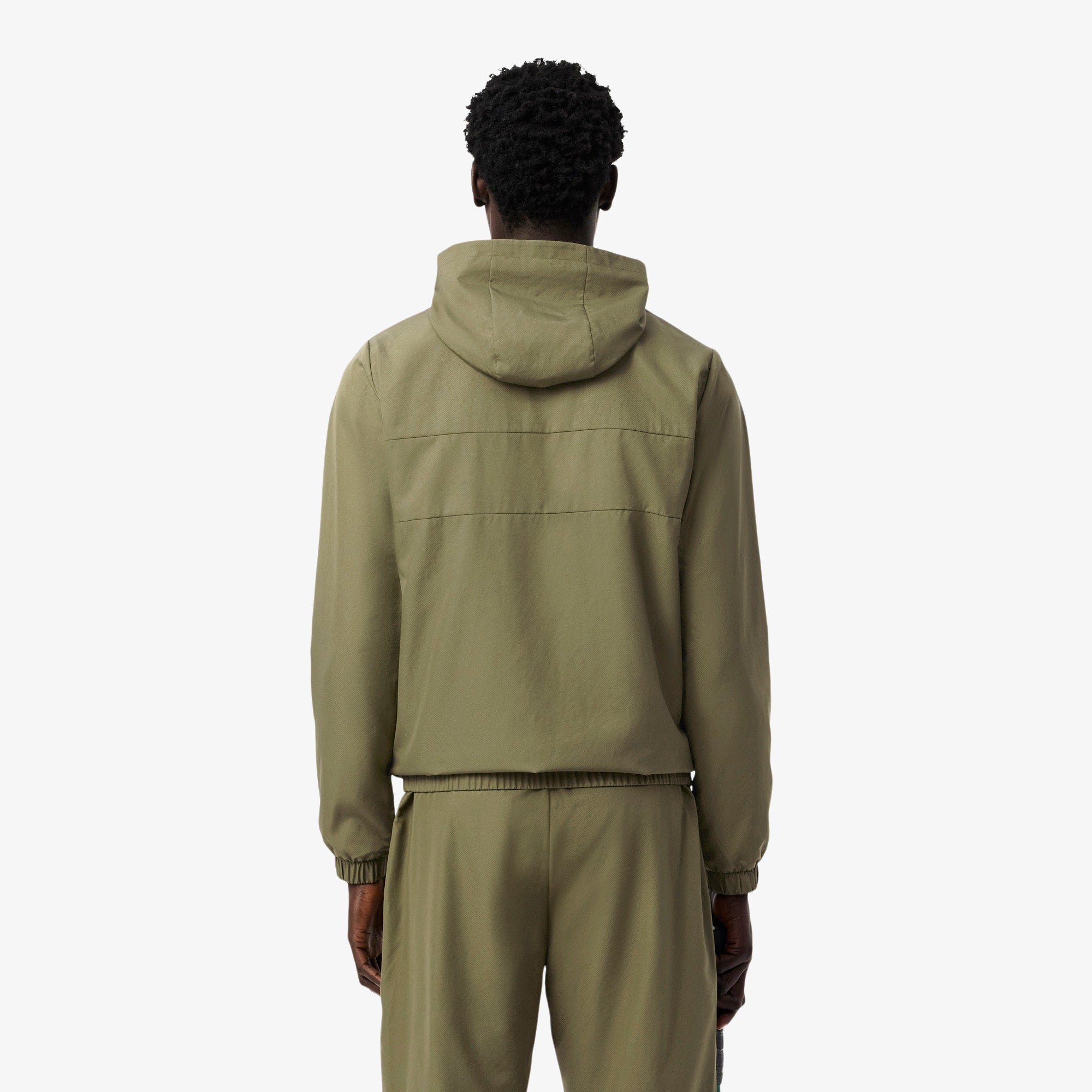 Men's Water-Repellent Sport Track Jacket - Khaki Green
