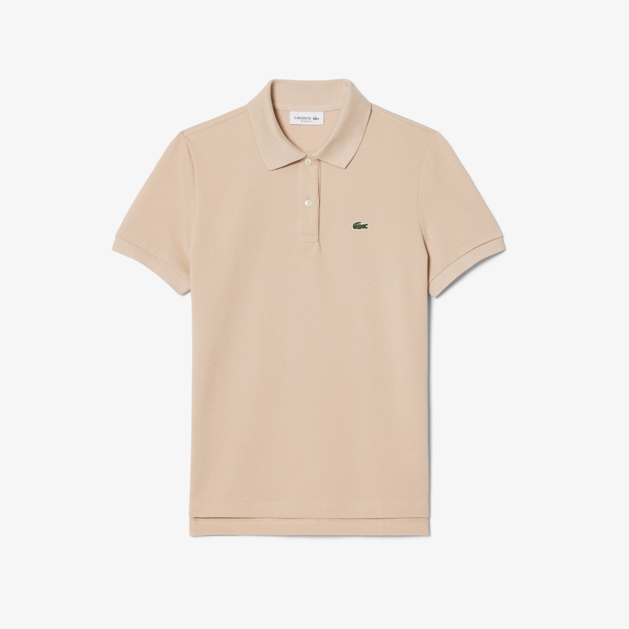 Women's Regular Fit Supple Petit Piqué Polo - Beige