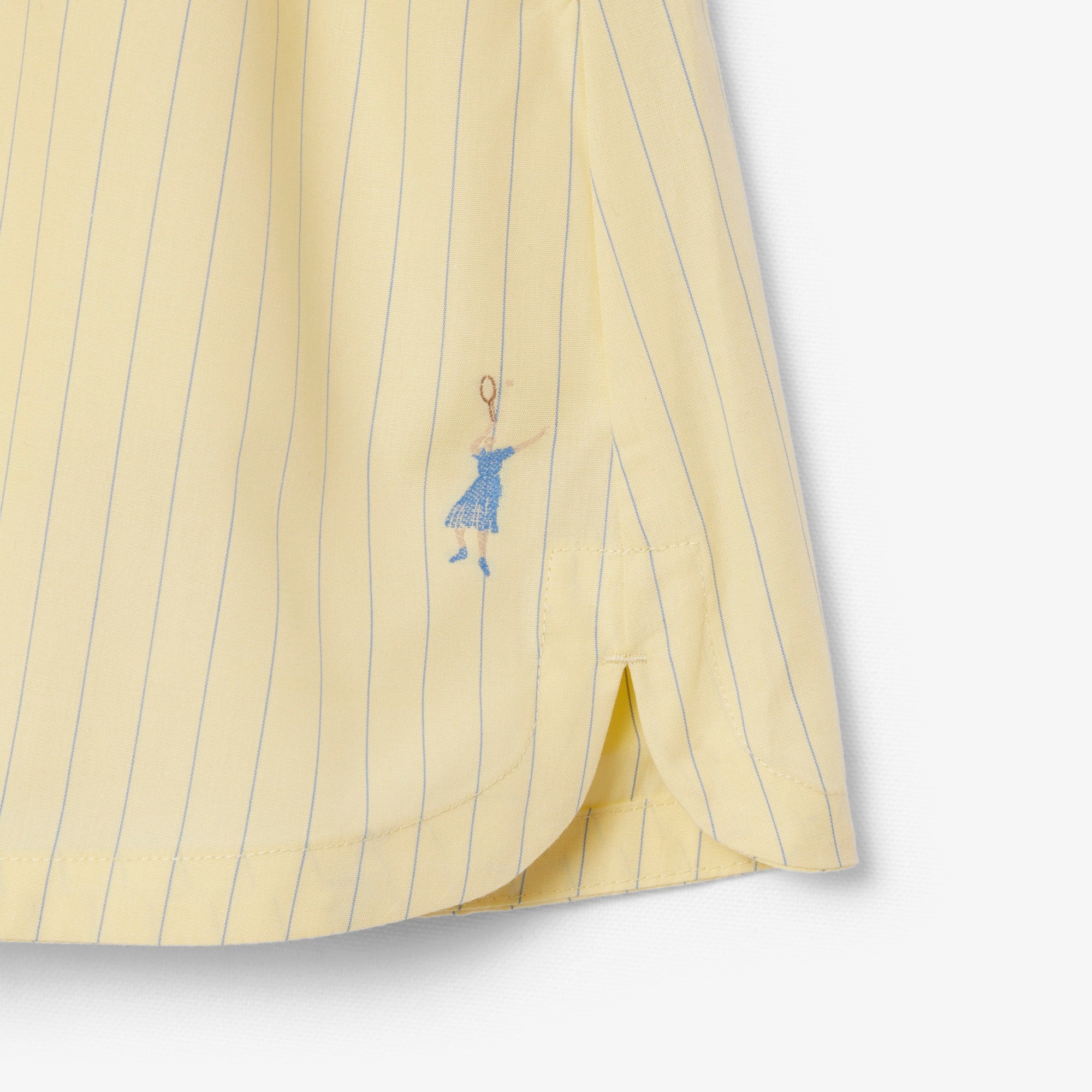 Cotton Poplin Boxer Shorts - Jaune / Bleu