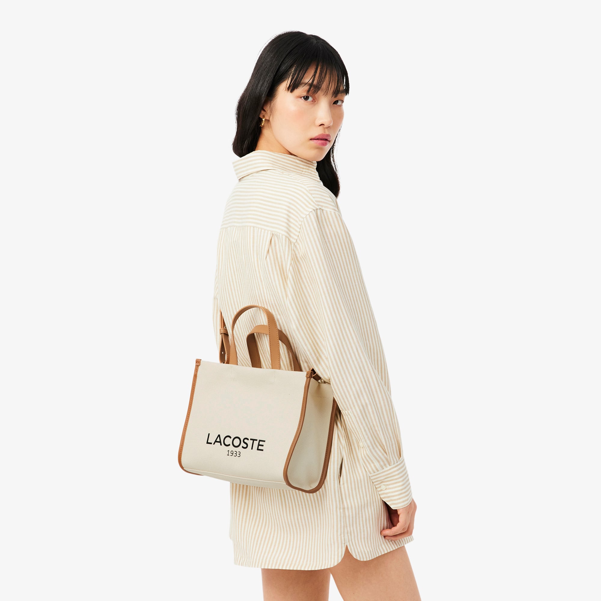 Small Heritage Canvas Tote - Natural tan