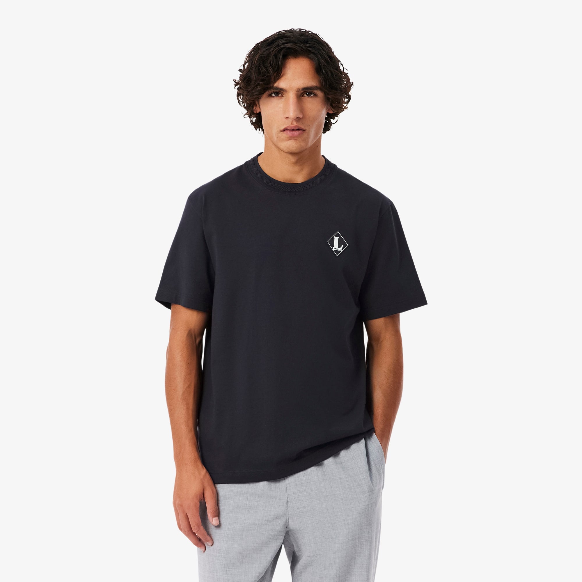Made In France Badge Accent T-Shirt - Black