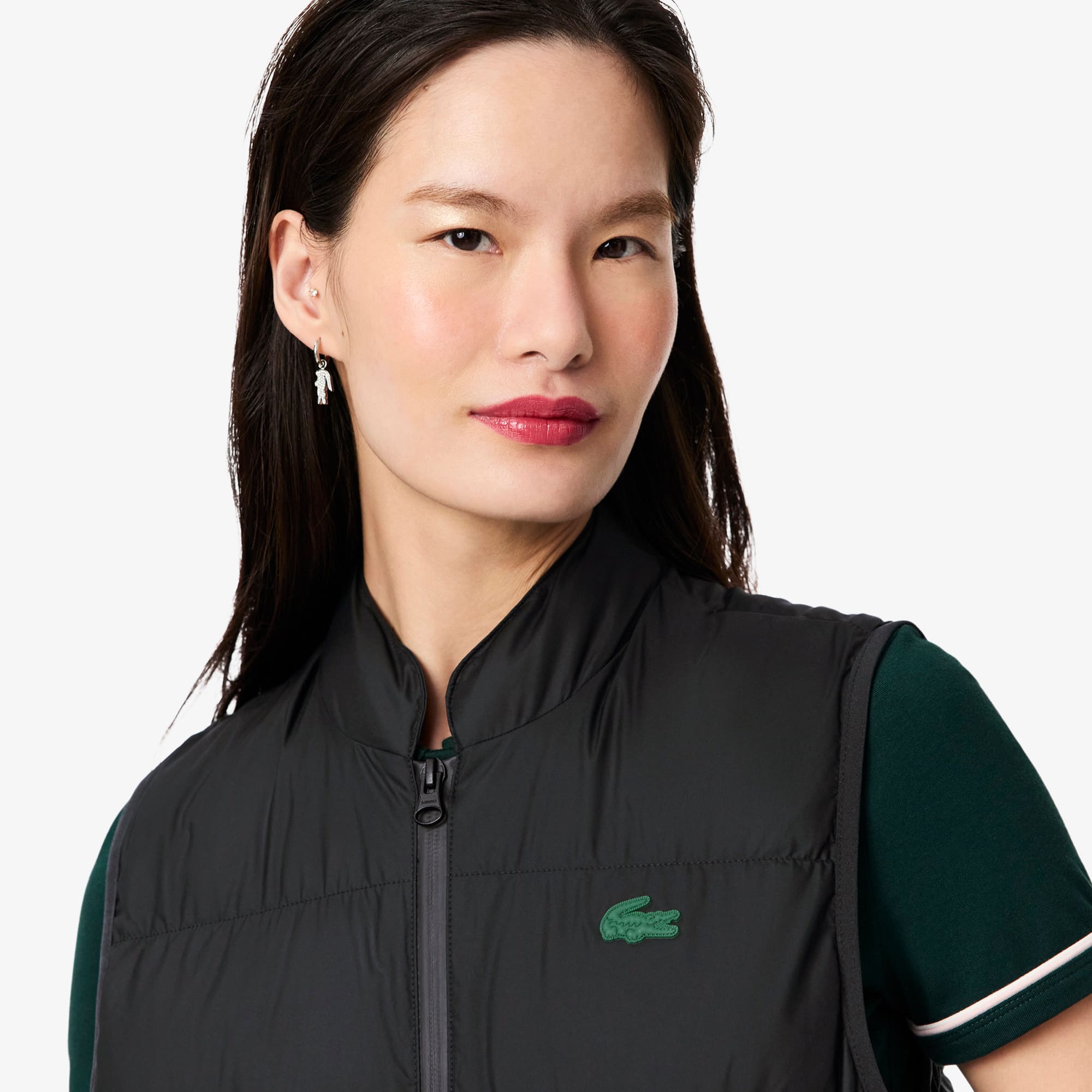Women's Quilted Down Vest - Black