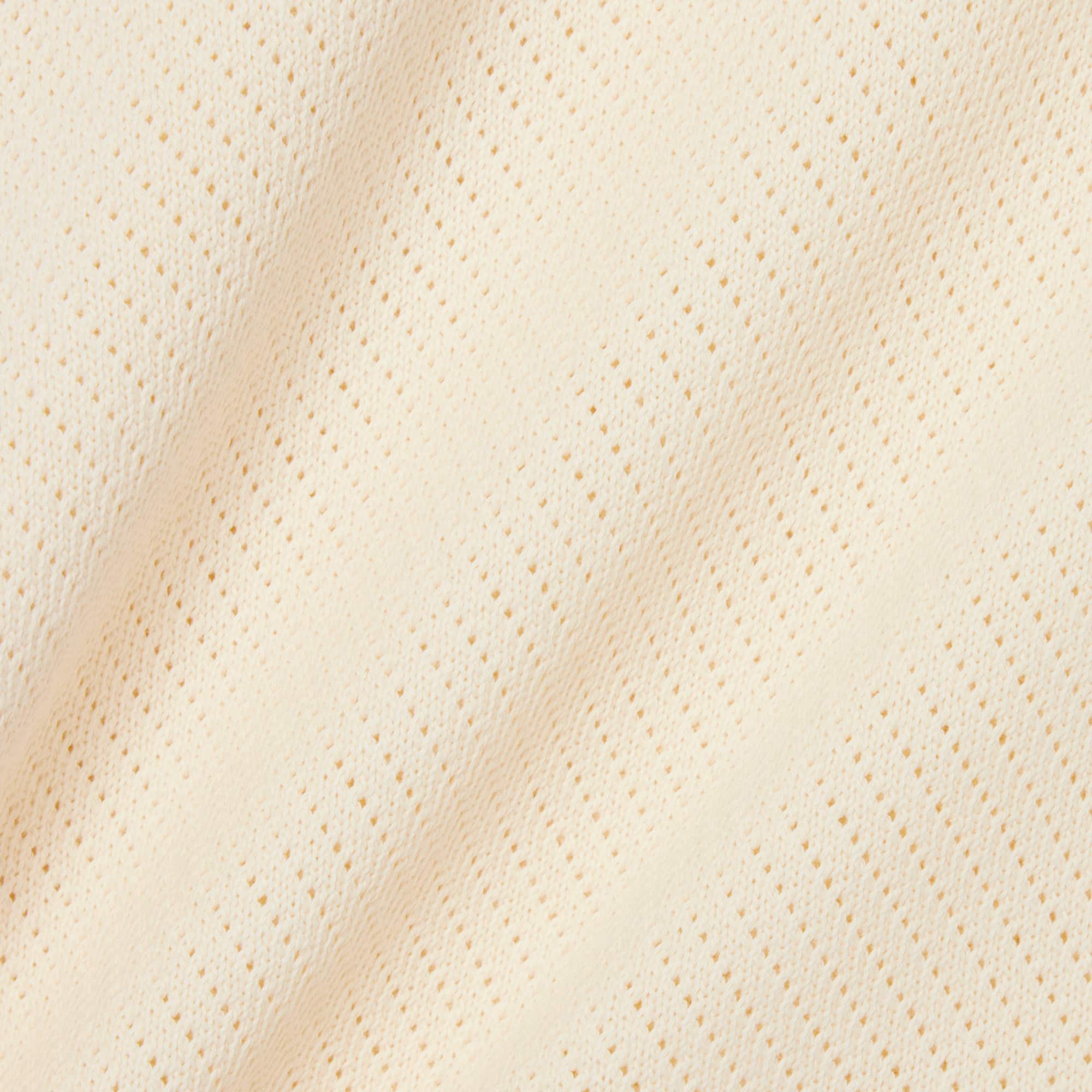 Lacy Cotton T-Shirt - Beige