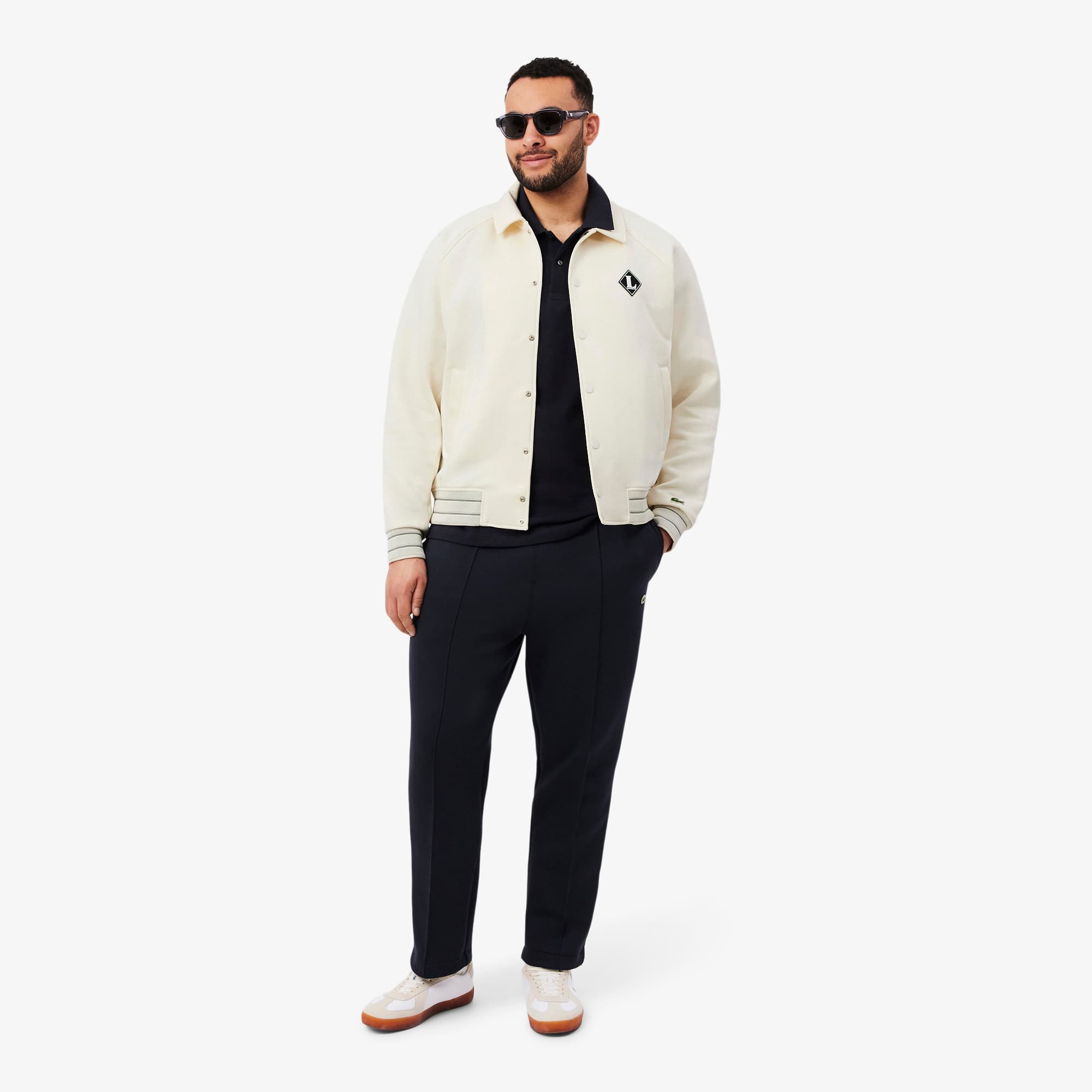 Made In France Retro Badge Jacket - Cream