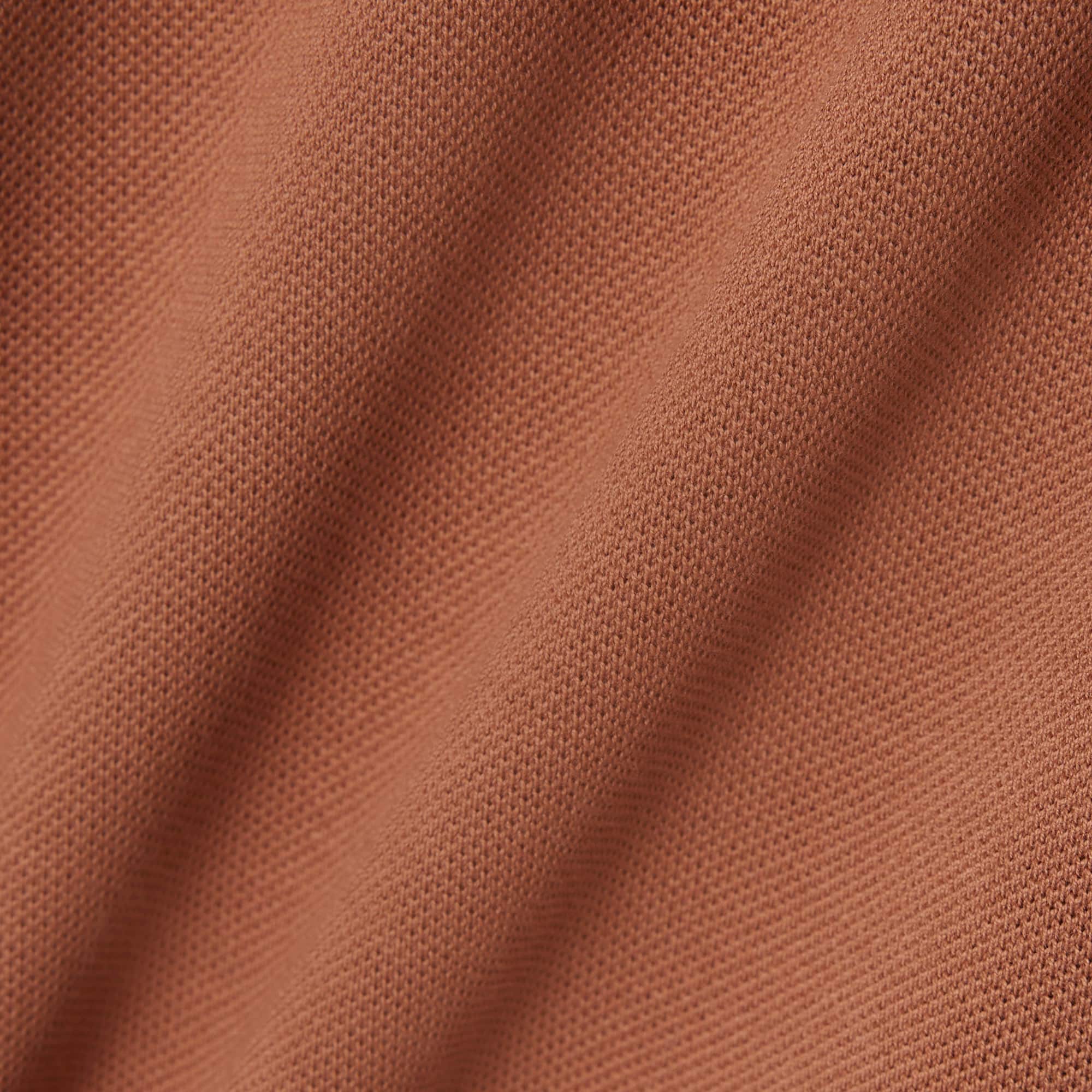 Men's Slim Fit Piqué Polo - Light Brown