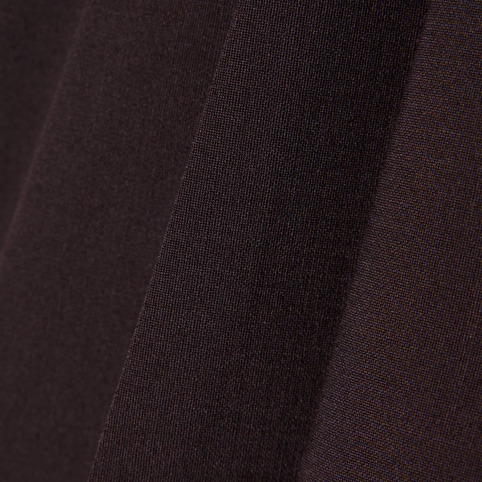 Short Pleated Wrap Skirt - Brown