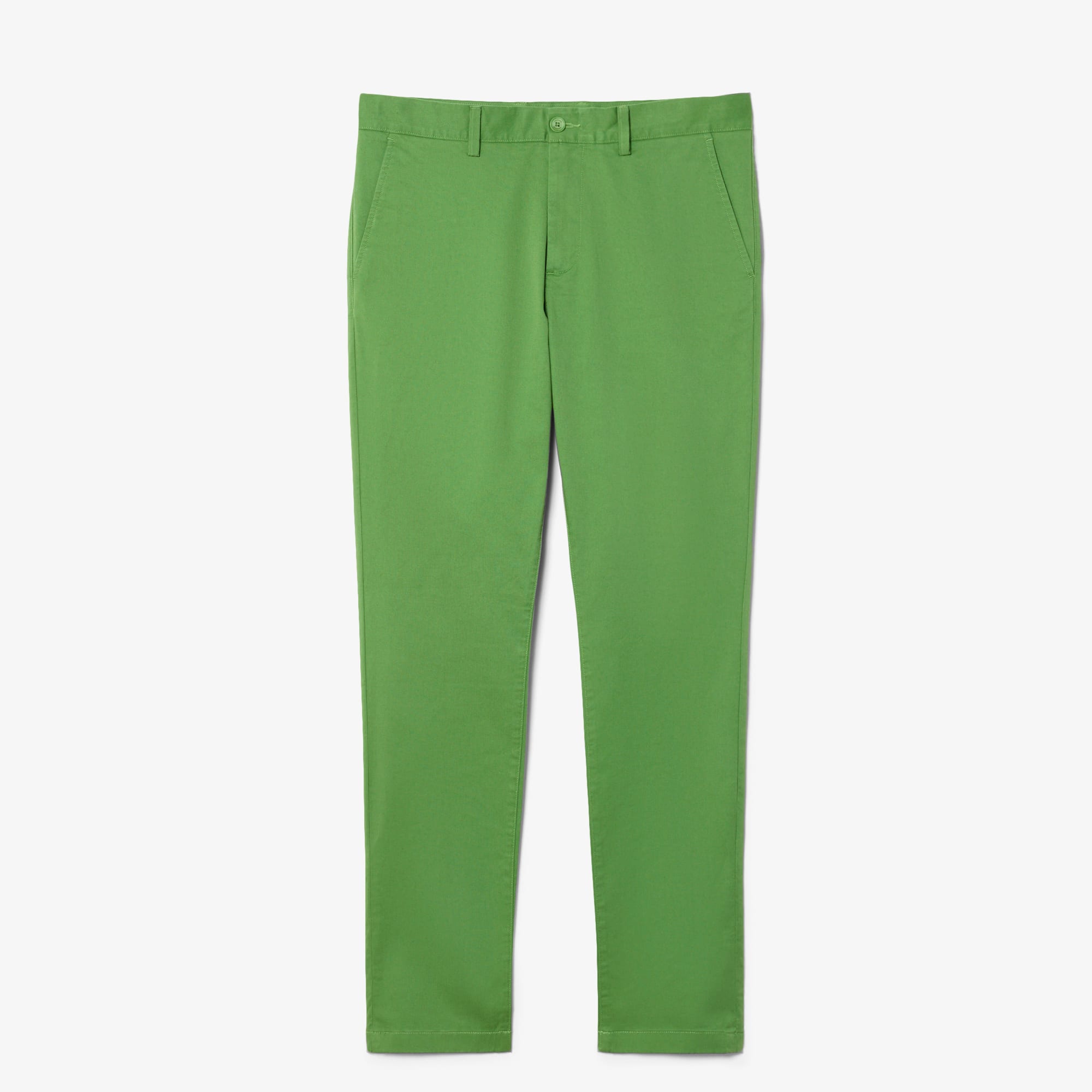 Slim Fit Stretch Twill Chino Pants - Green