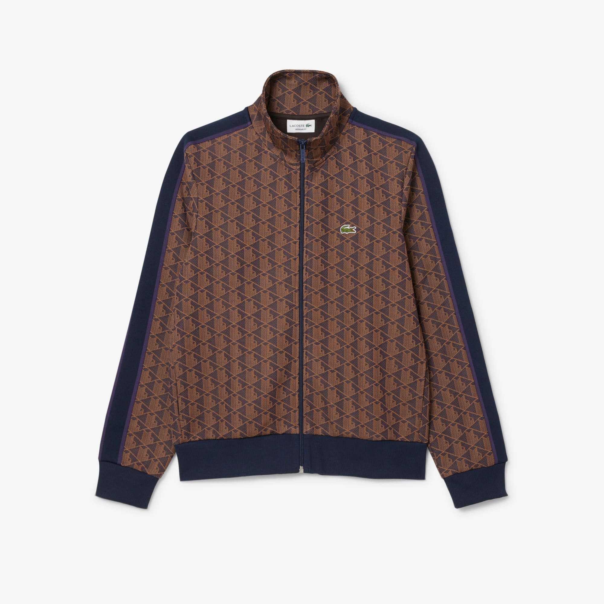 Men's Paris Zip-Up Track Jacket - Purple / Brown