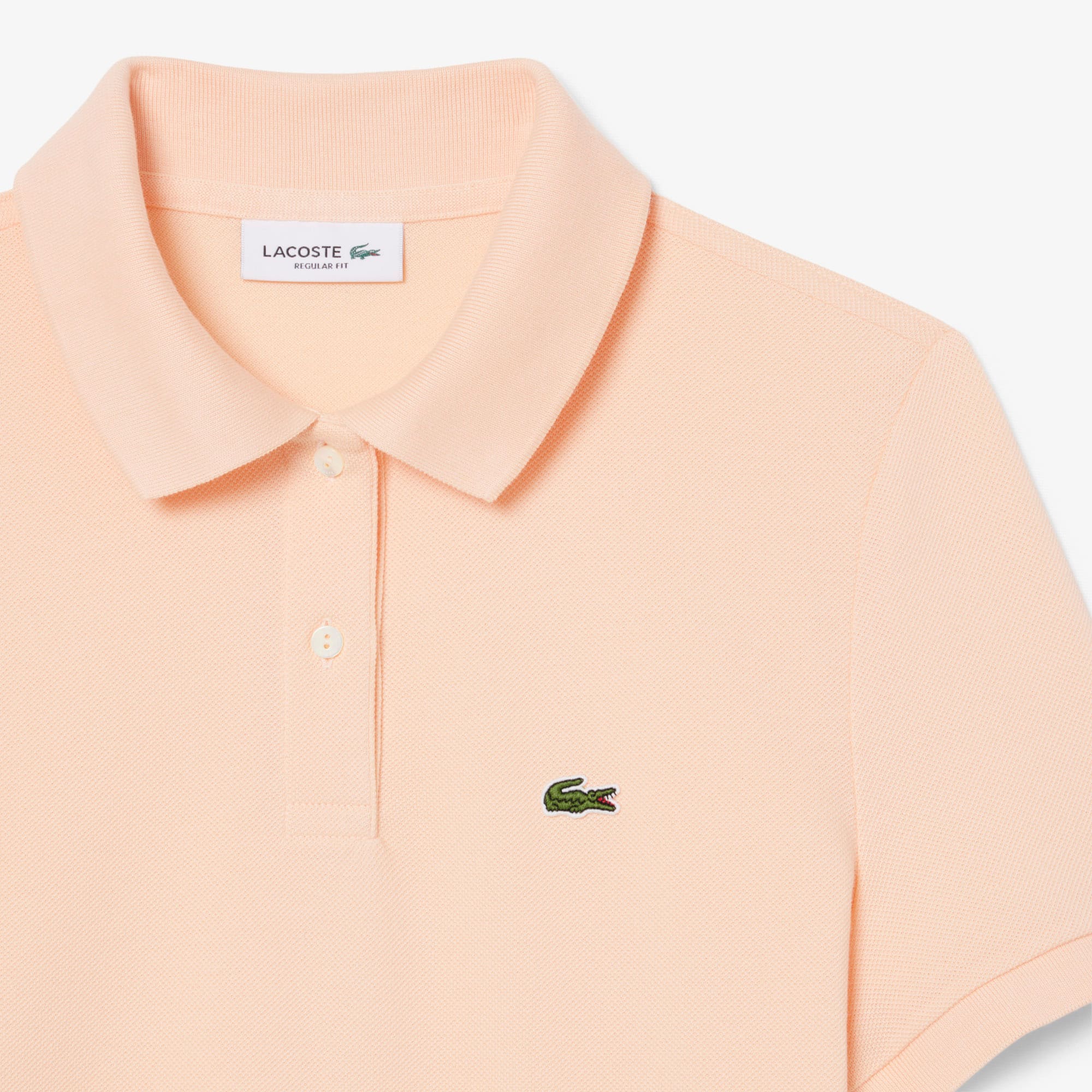 Women's Regular Fit Supple Petit Piqué Polo - Rose Pale