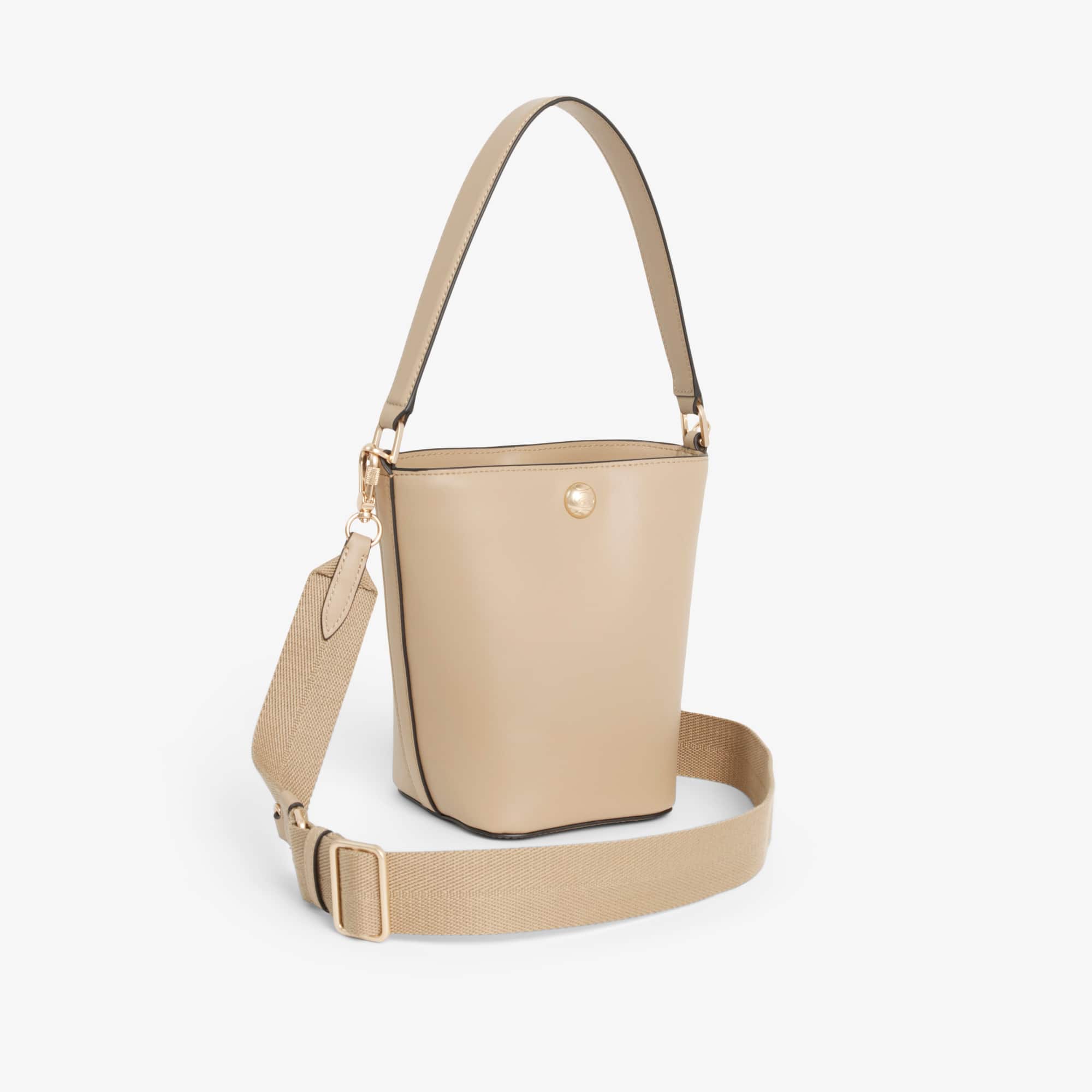 Small Tennis Bliss Leather Bucket Bag - Viennois