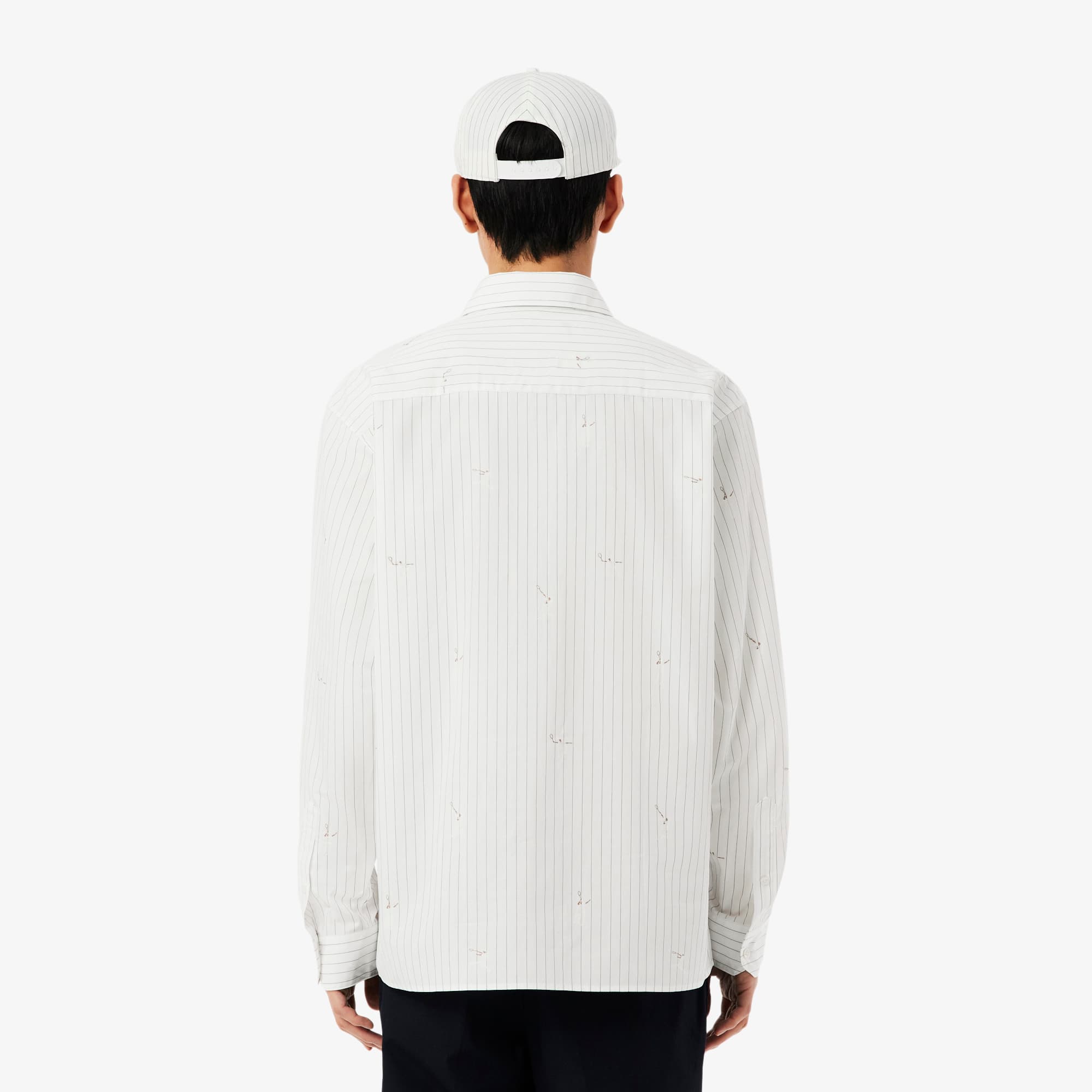 Relaxed Fit Embroidered Cotton Shirt - White