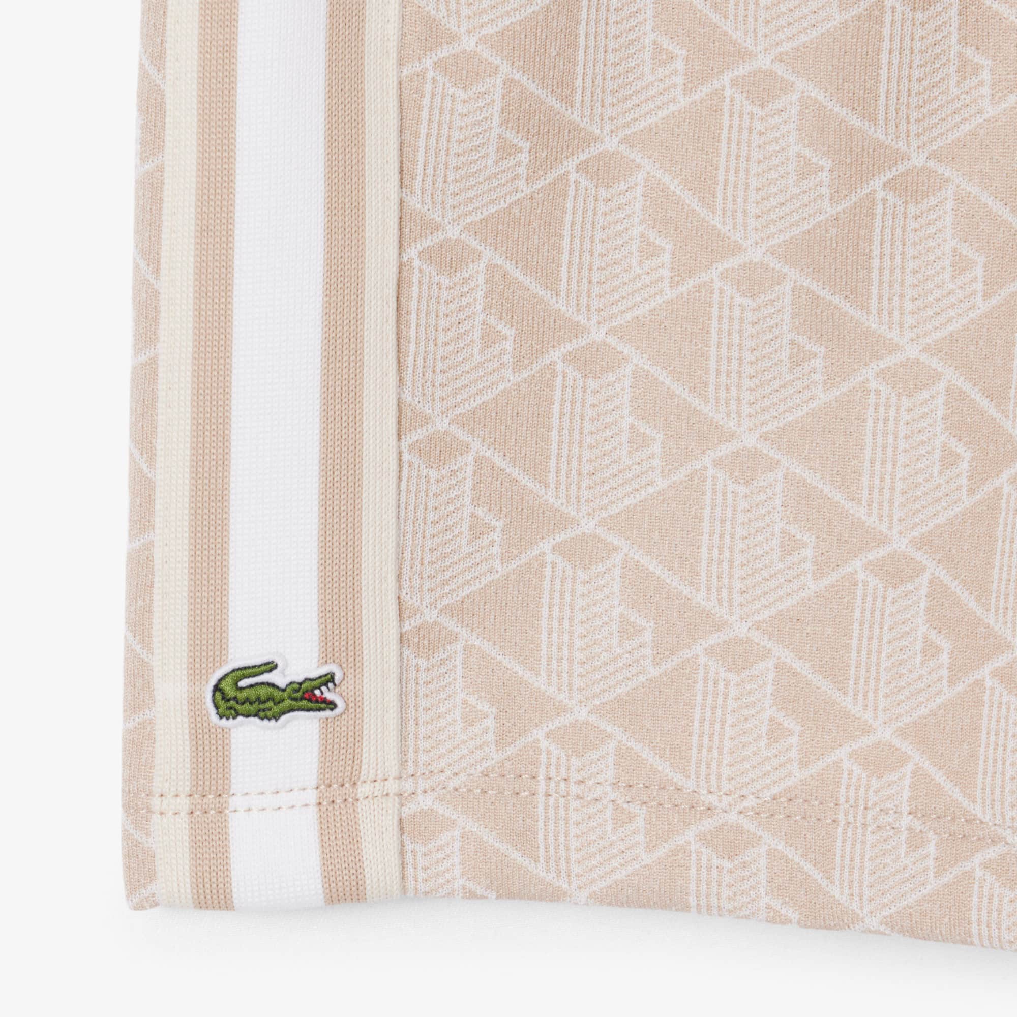 Monogram Skirt - Beige / Blanc