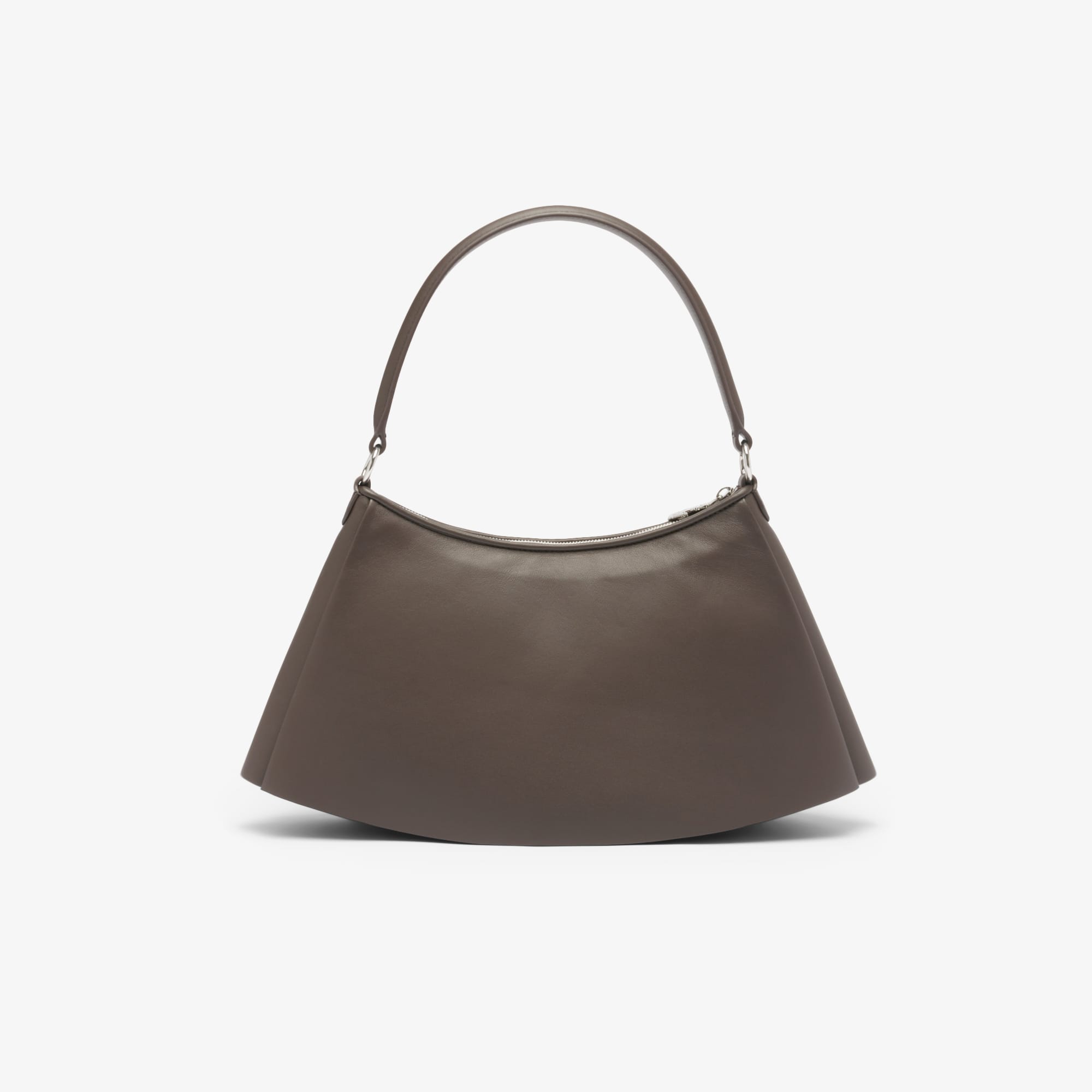 Medium Runway Lenglen Leather Bag - COFFEE BEAN