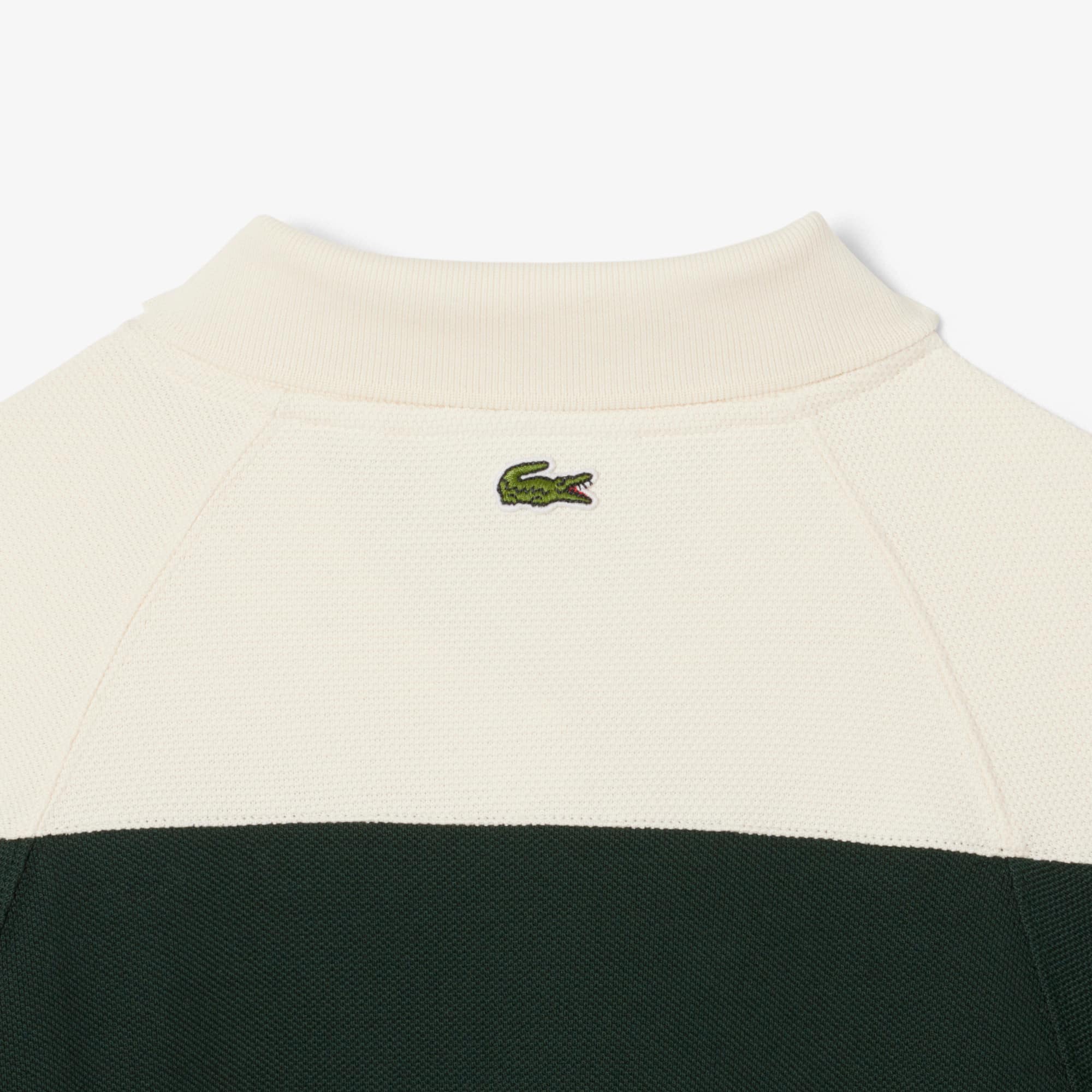 Women's Slim Fit Made In France Piqué Dress - Green / White