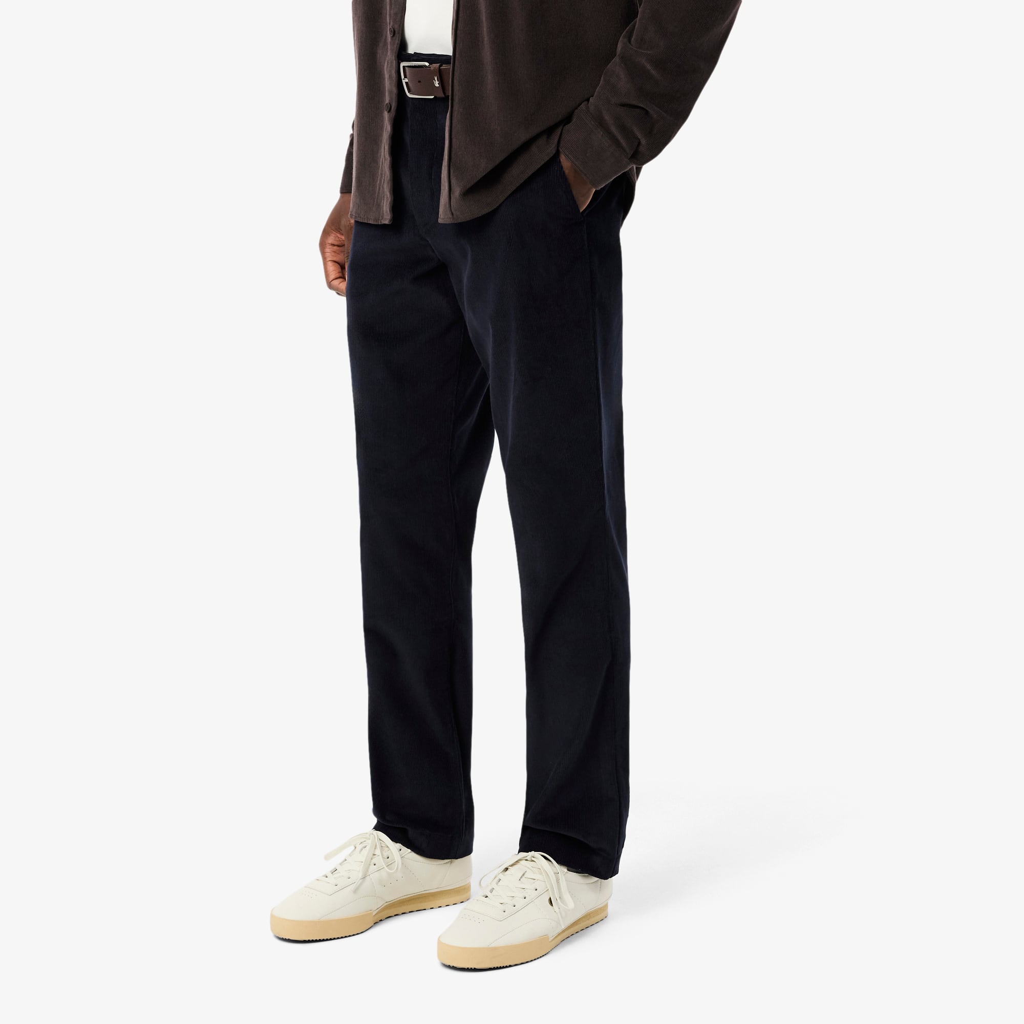 Men's Regular Fit Corduroy Chino Pants - Abysm blue