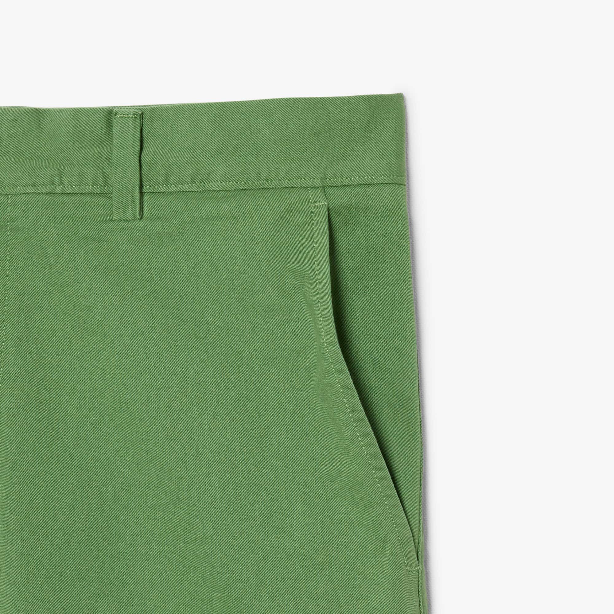 Stretch Twill Chino Shorts - Green