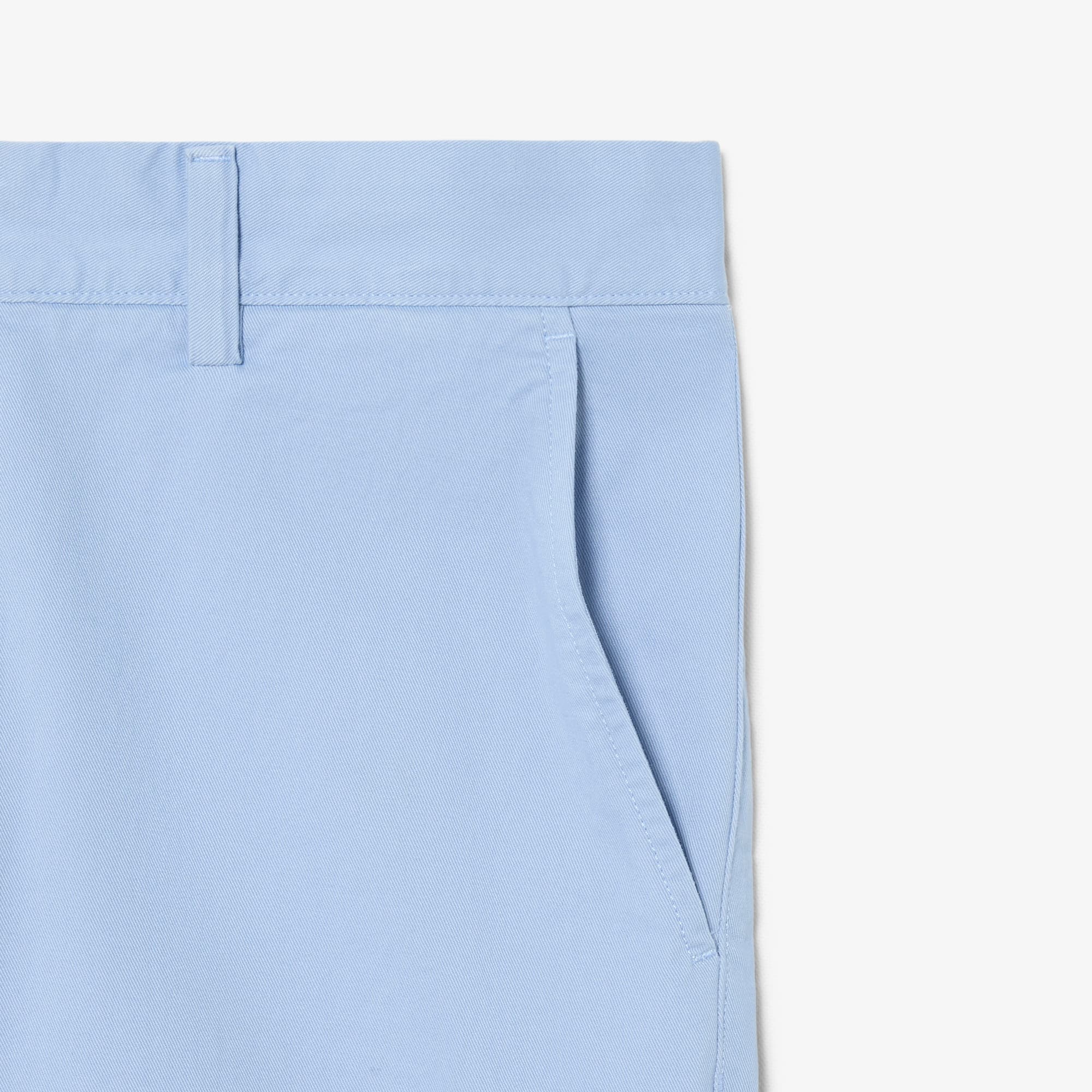 Stretch Twill Chino Shorts - Light Blue