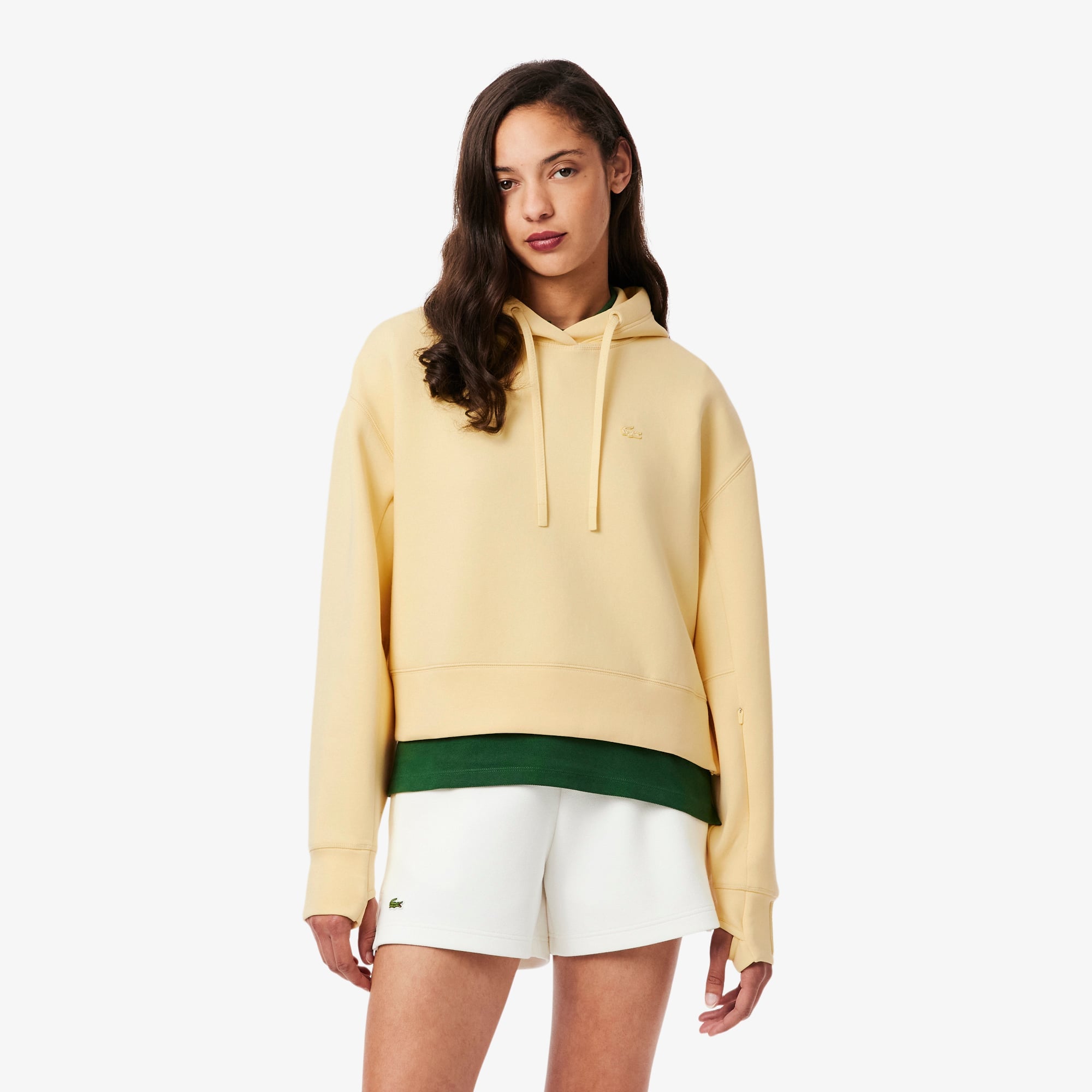 Women's Cotton Hoodie - Yellow