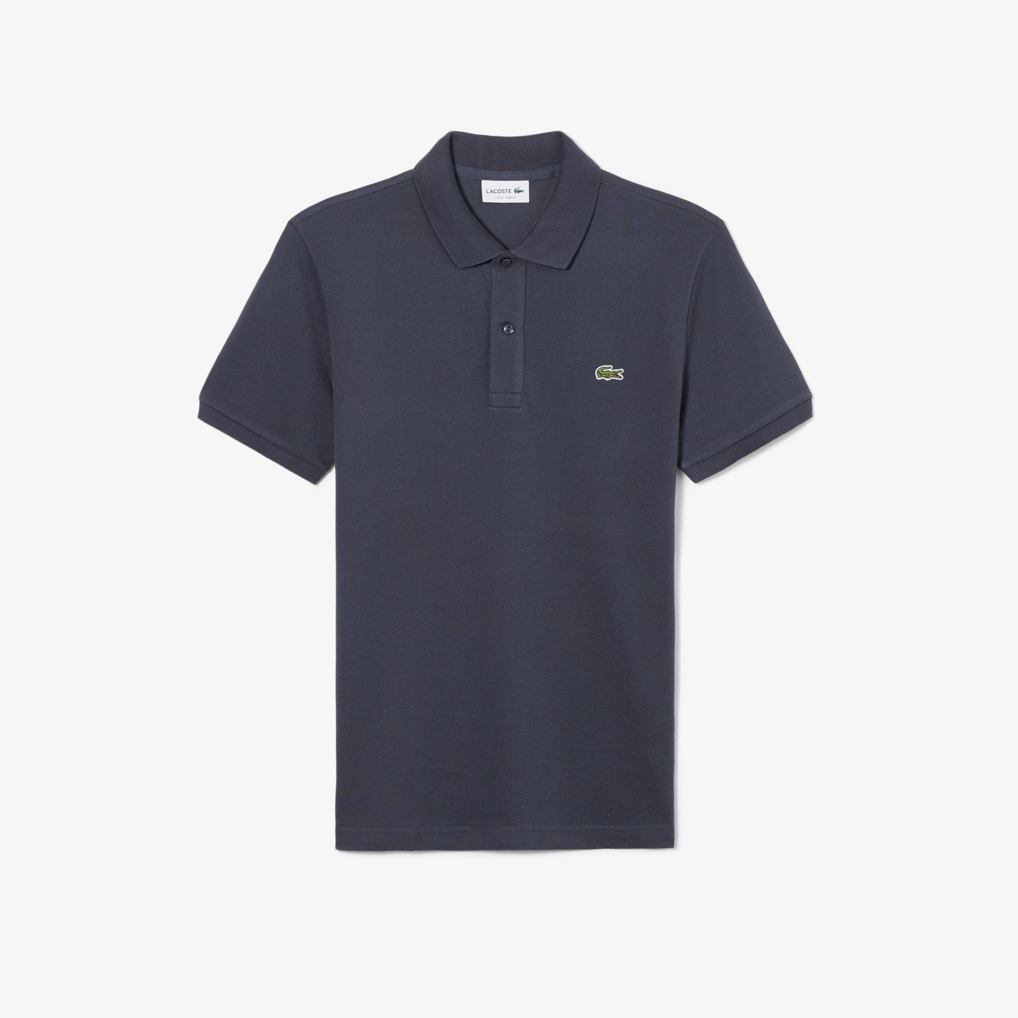 Men's Slim Fit Piqué Polo - Dark Grey
