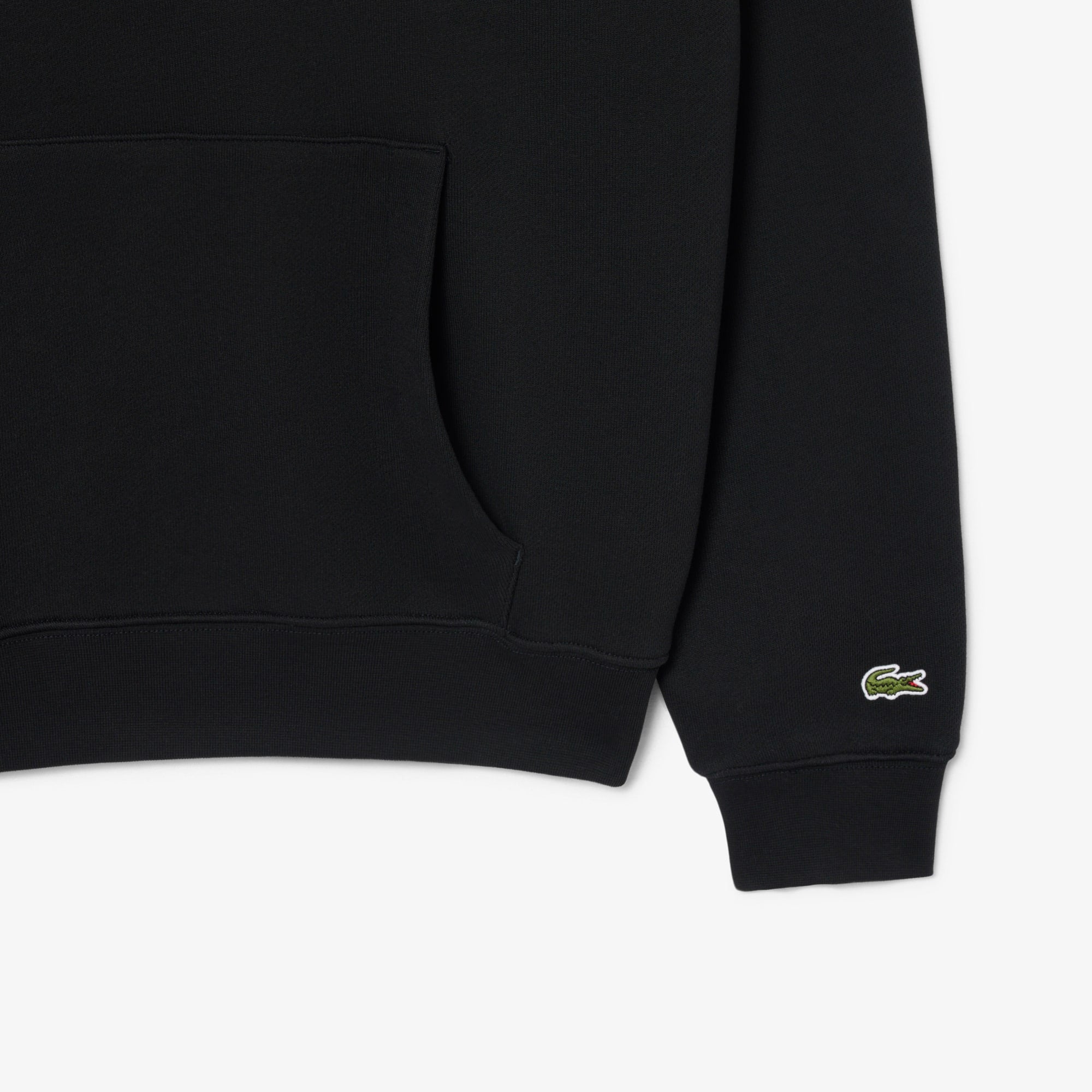 Loose Fit Printed Hoodie - Black